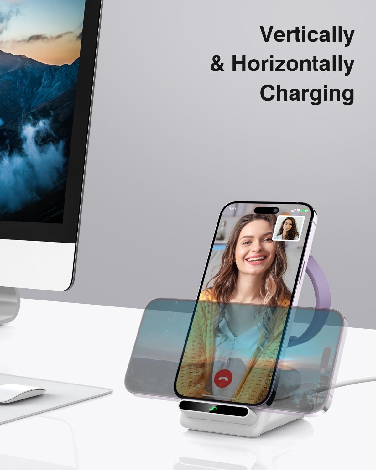 Qkxc Wireless Charging Station,3 In 1 Stand Made For Apple Watch Ultra 9 8 7 6 Se 5 4 3,Fast Charger Iphone 15/15 Plus/15 Pro Ma