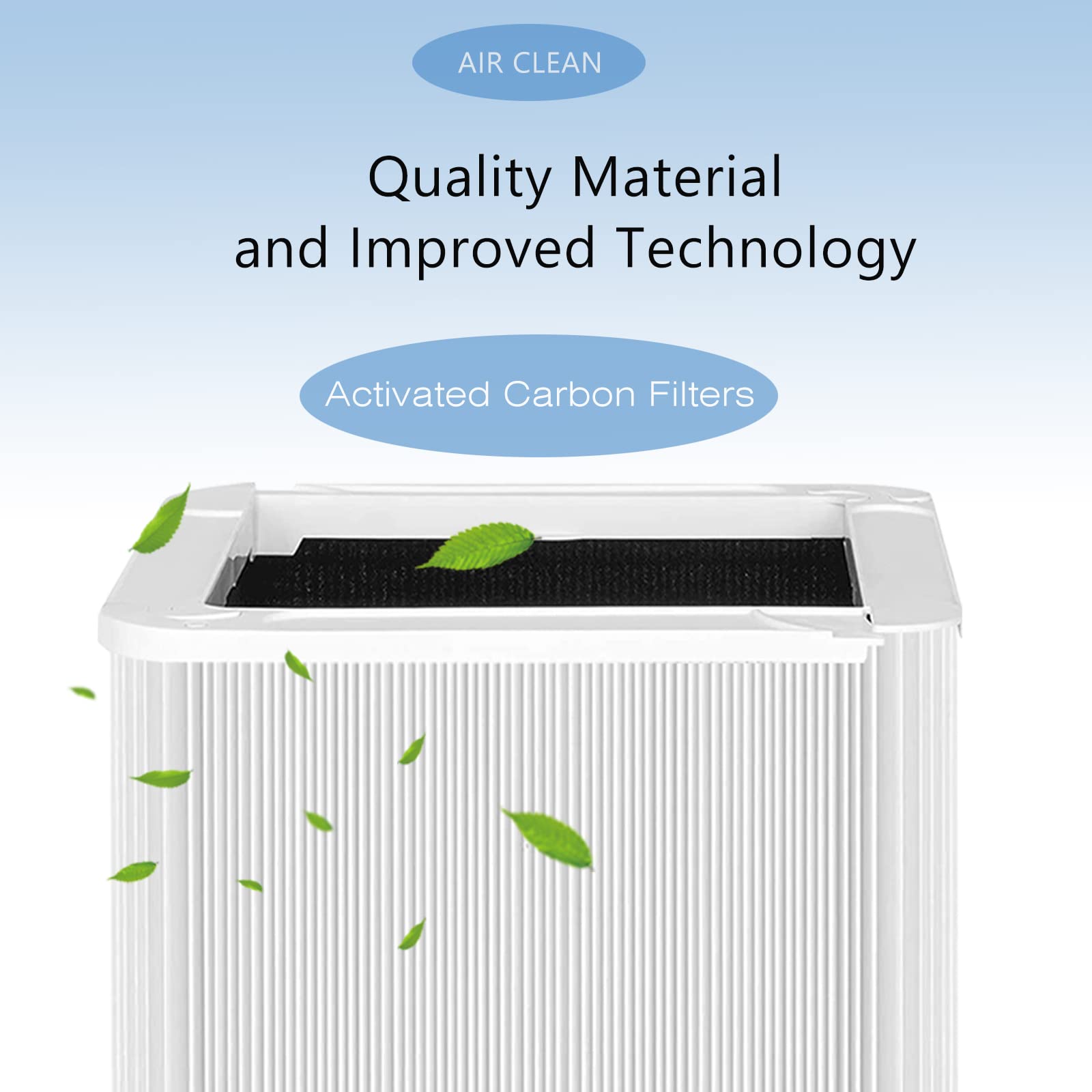 211+ Auto Replacement Filter Compatible With Blueair Blue Pure 211+ Auto Air Cleaner Purifier, Foldable Particle And Activated C