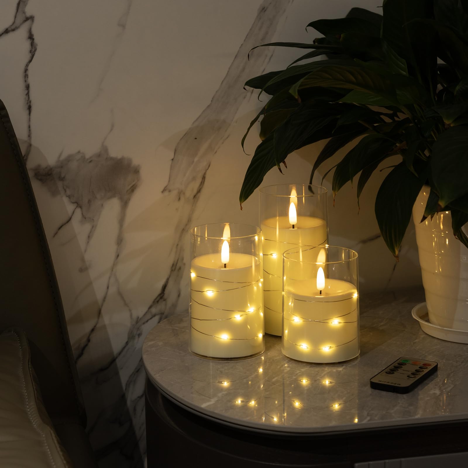 Flameless Candles, Battery Operated Led Candles With Remote And Timer Flickering Flameless Candle For Romantic Ambiance And Home