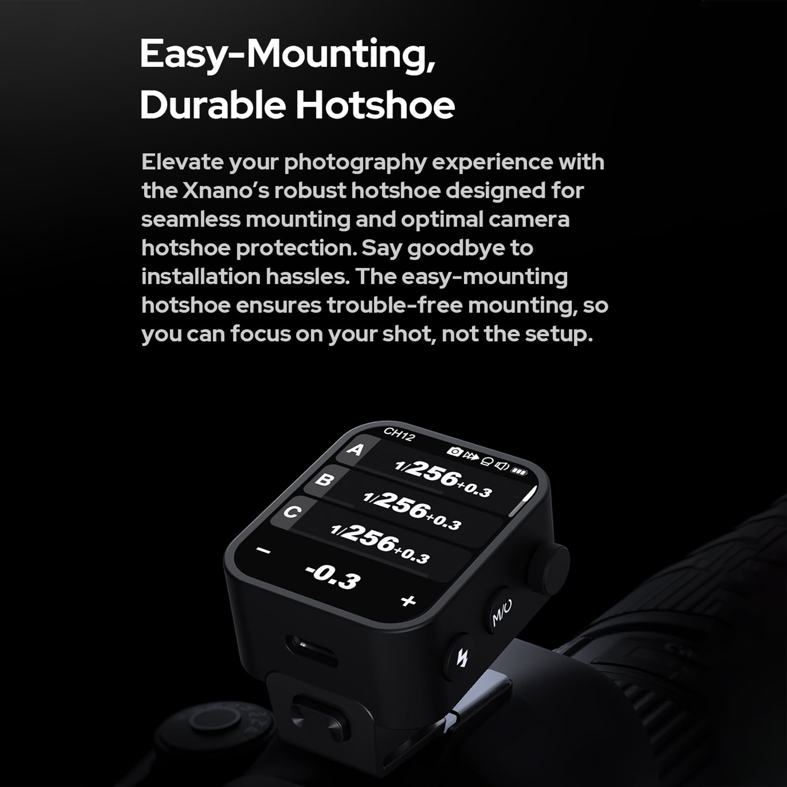 Godox X3N 2.4G Wireless Flash Trigger Transmitter Ttl Autoflash With Large Oled Touchscreen Multiple Flash Modes With Usb Port 3