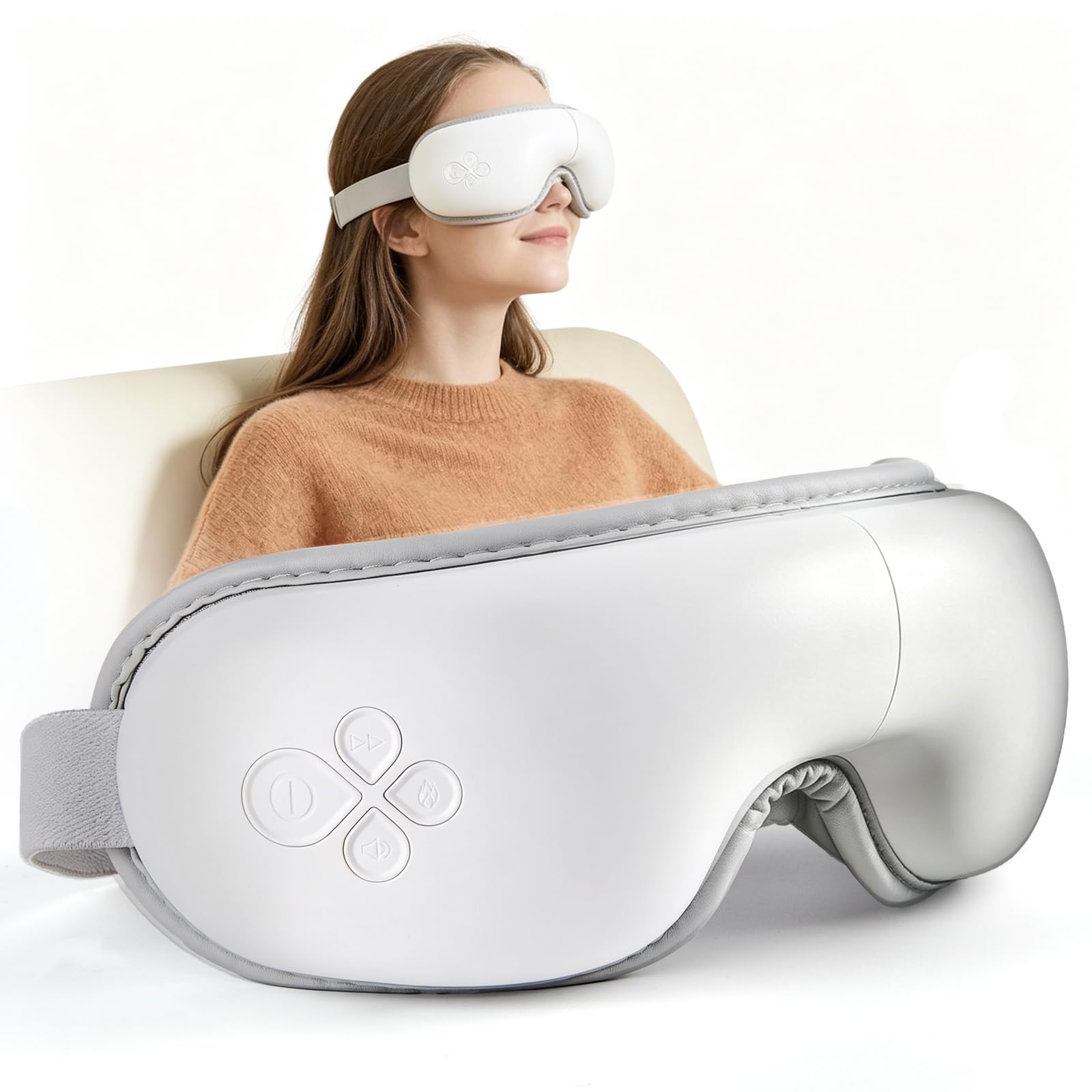 LAOBEN Eye Massager with HeatEye Mask for Migraines Relief & Improve Sleep