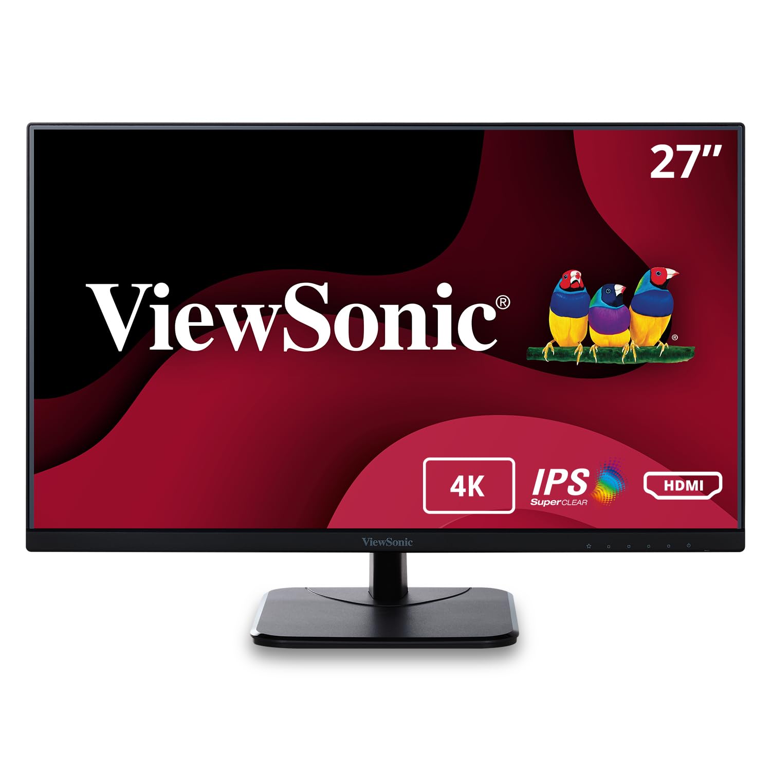 27In 4K Ips Monitor With Hdmi, Displayport, 3840 X 2160 Resolution.