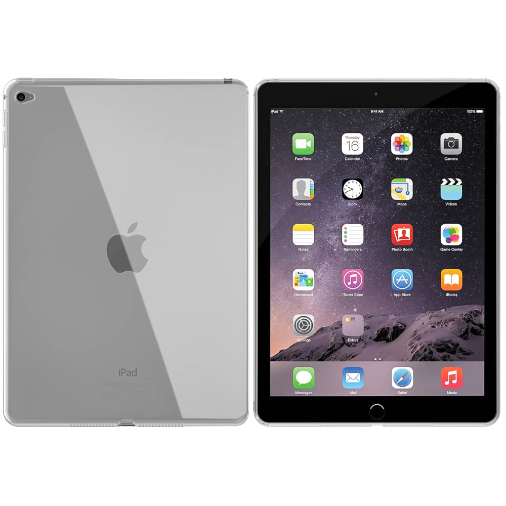 Puxicu Clear Case For Ipad Air 2 (2St Generation 2014 Old Model), Slim Design Flexible Soft Tpu Protective Cover For Ipad Air 2