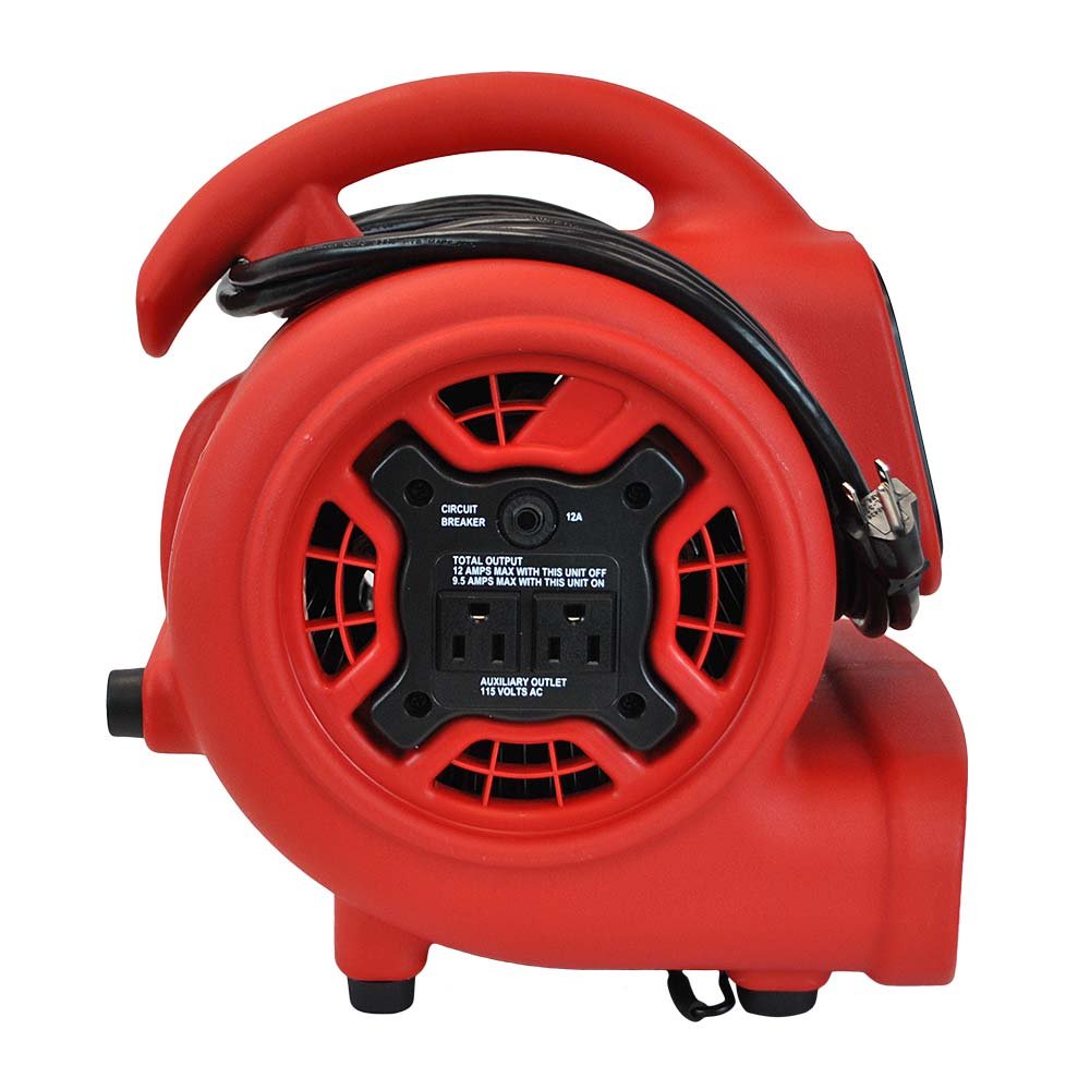 Xpower P 230At Mini Mighty 1/4 Hp 925 Cfm Centrifugal Air Mover, Carpet Dryer, Floor Fan, Blower, Stackable, Daisy Chain, For Wa