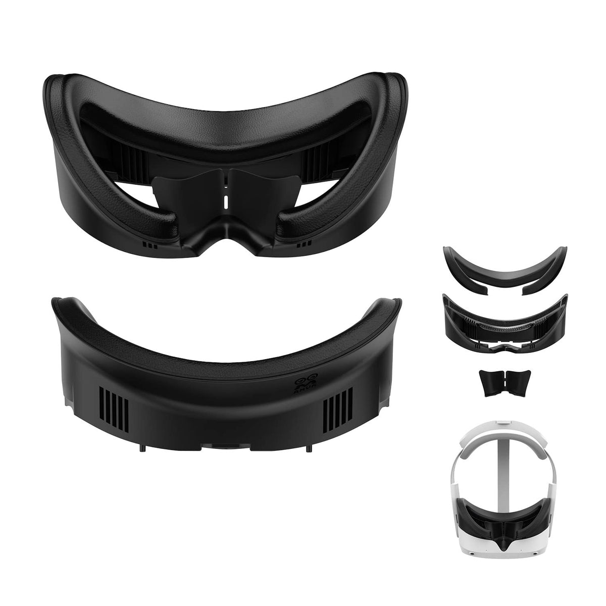 Amvr Face Cover For Pico 4/Pico 4 Ultra, Resilient Vent Leather Face Pad Replacement Soft Facial Cushion Interface Bracket Set W