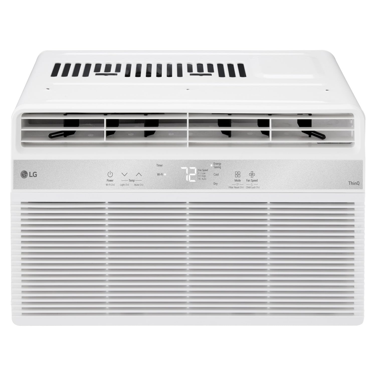 Lg Lw6024Rsmx Window Air Conditioner, Wi Fi Enabled W/Remote, For Small Room (260 Sq.Ft.), Quiet Operation, 115V, 6,000 Btu, Whi