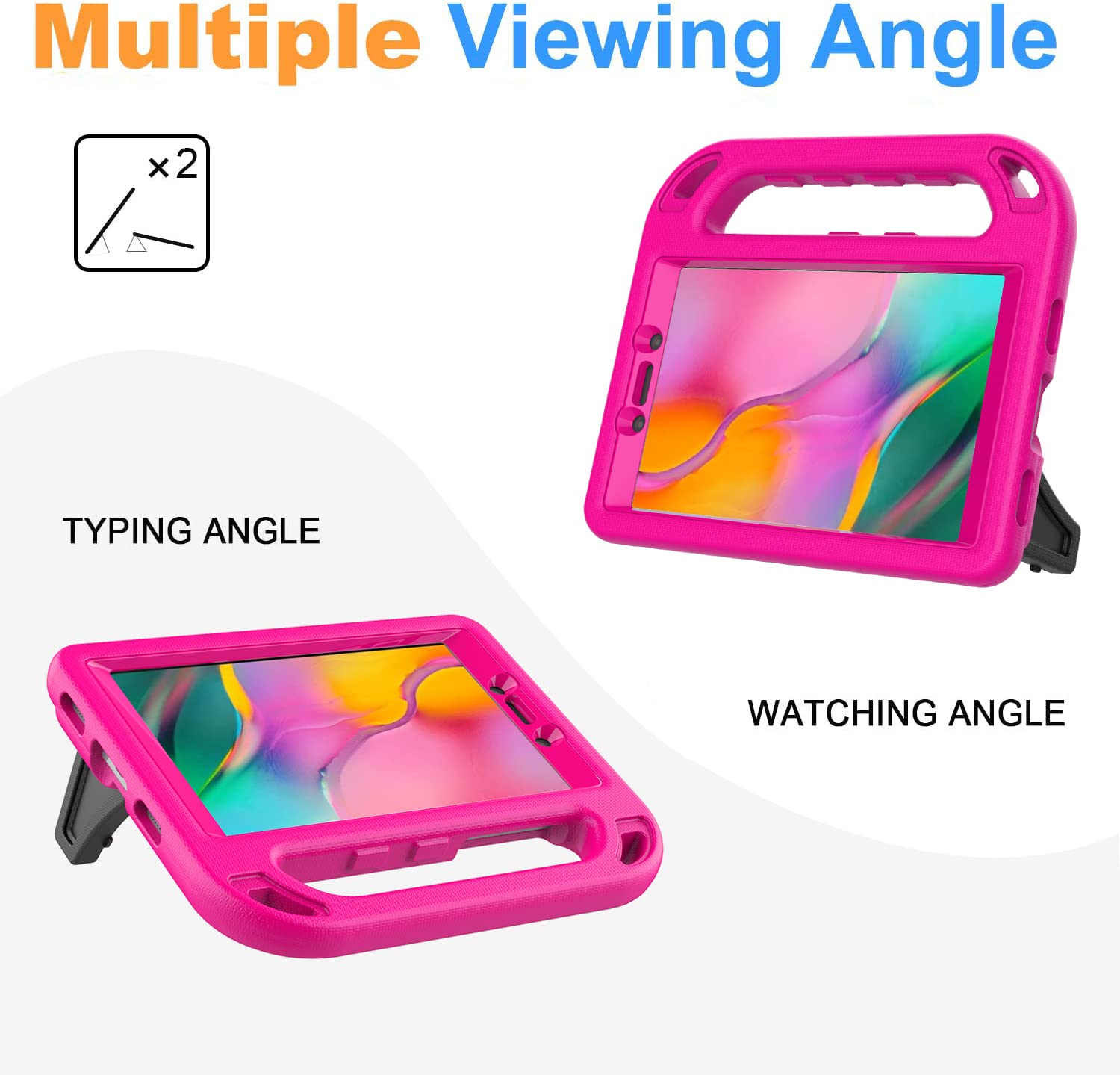 Bmouo For Samsung Galaxy Tab A 8.0 Case 2019 Sm T290/T295, Tab A 8.0 2019 Case With Screen Protector, Shockproof Light Weight Ha