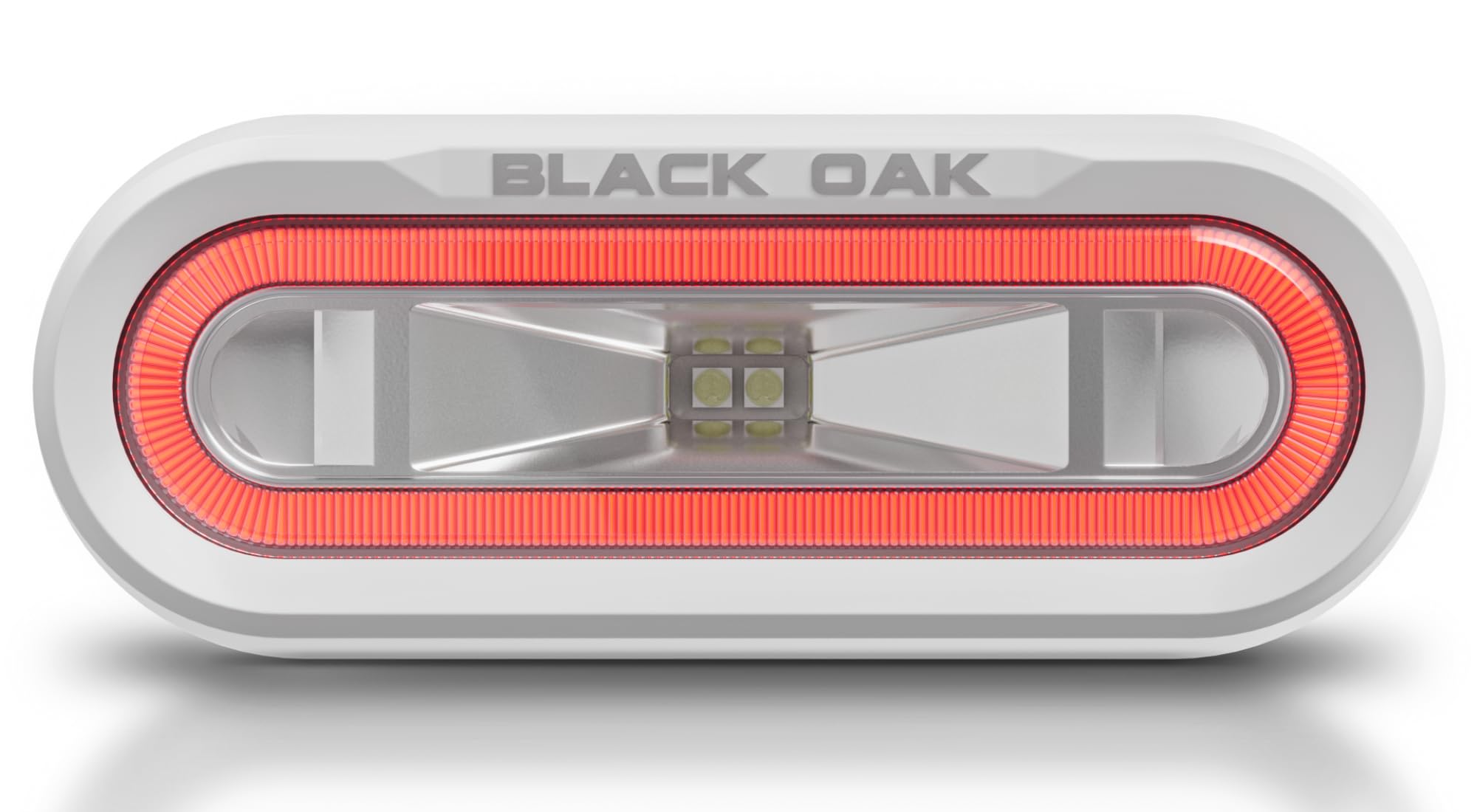 Black Oak Low Pro&Trade; Off Road Spreader Light - Bracket Mount - White Housing - Red Led,WBAUVB0F8L1LLQP