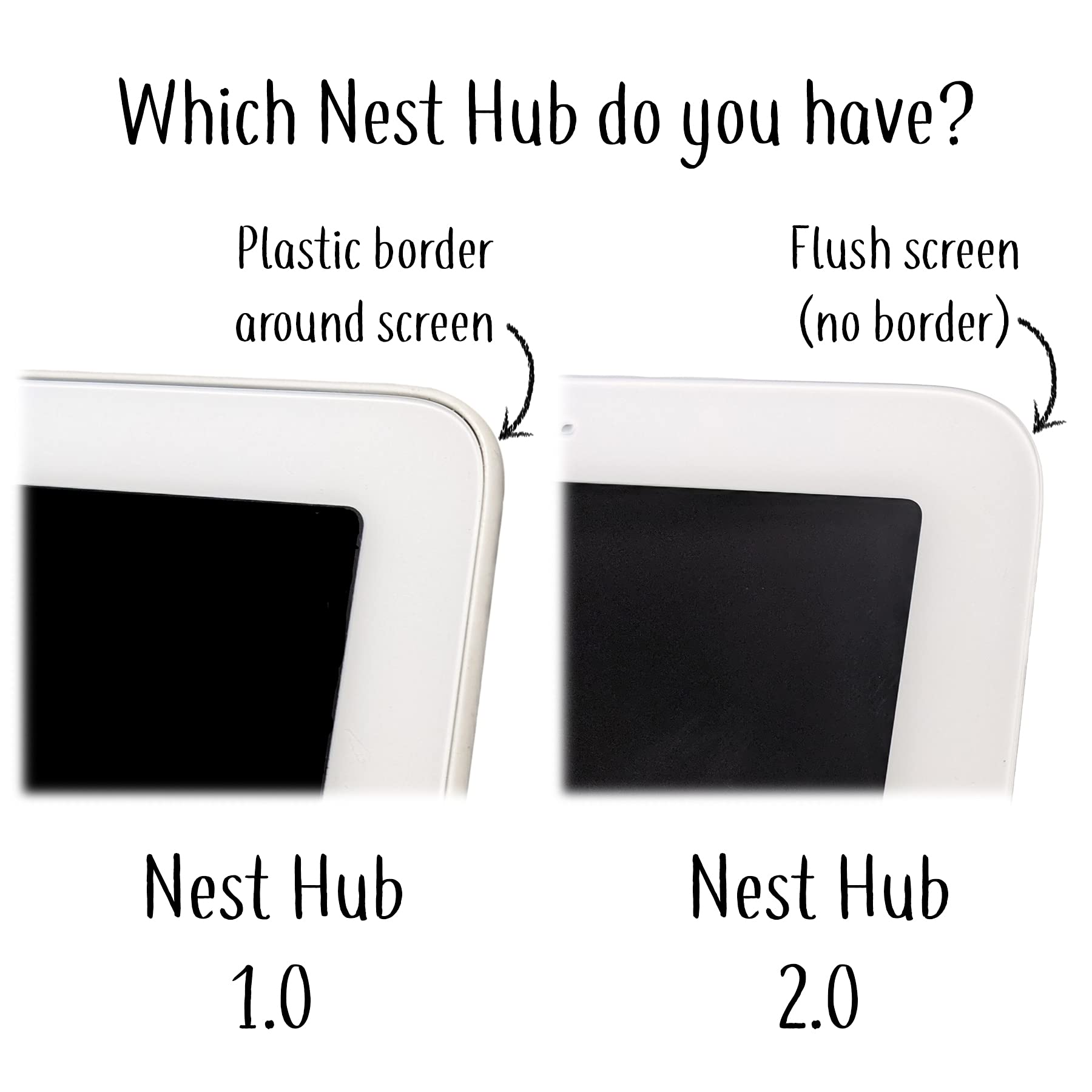 Mount Genie Simple Built In Google Nest Hub Gen 1 Wall Mount [Does Not Fit 2021 Gen 2]: The Perfect Smart Home Command Center | Poe Option Available | Designed In The Usa