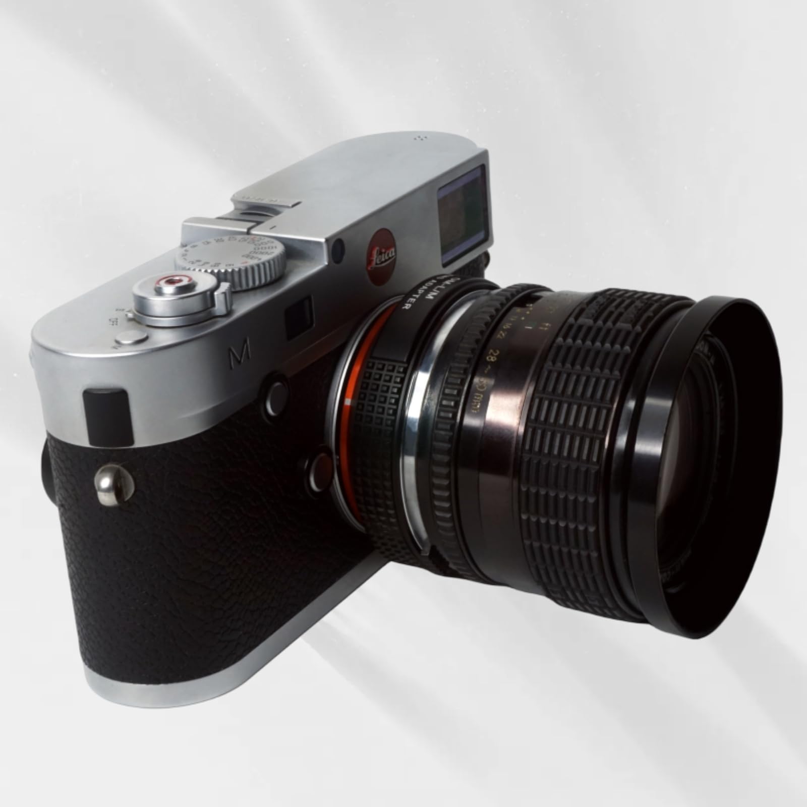 Pholsy Lens Mount Adapter With 6 Bit Coding Compatible With Olympus Zuiko Om Lens To Leica M Mount Camera Body Om To Leica M