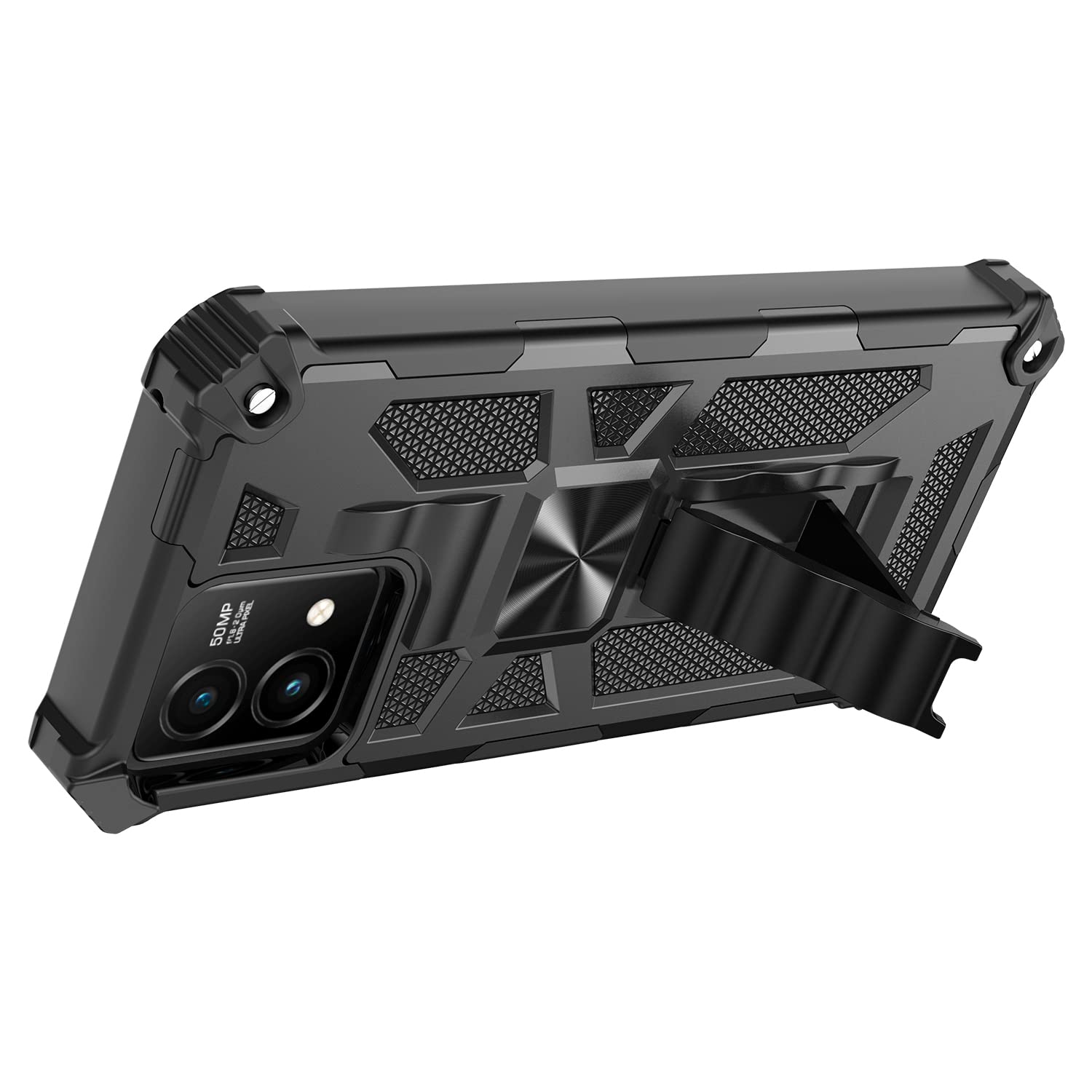 Phone Case For Motorola Moto G Stylus 4G 2023,Moto G Stylus 2023 W/Tempered Glass Screen Protector(Full Coverage) [Full-Body][Bu