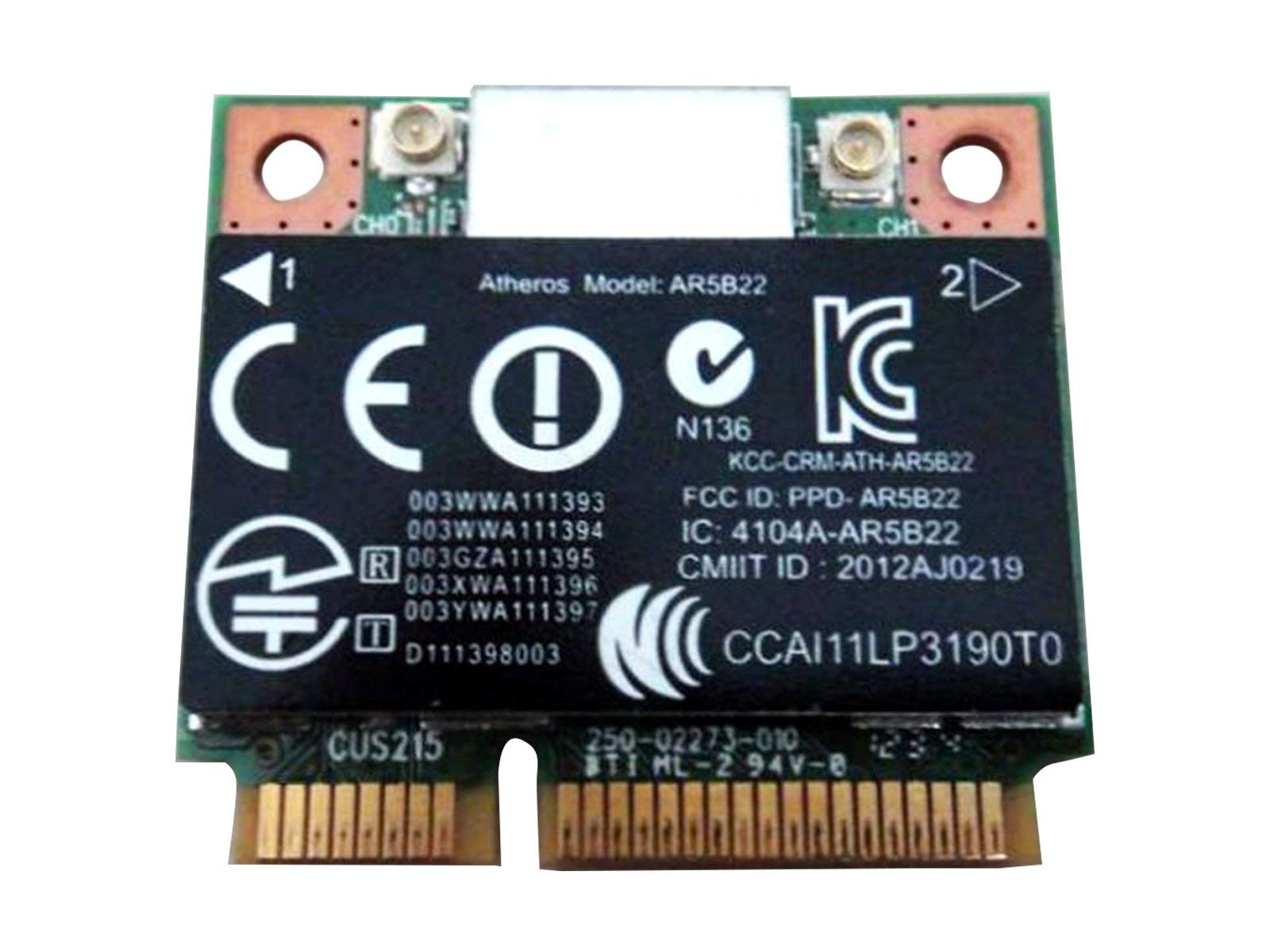 Atheros Qualcomm Ar9462 Ar5B22 Wb222 Half Mini Pci E Bluetooth Bt Wireless Wifi Card