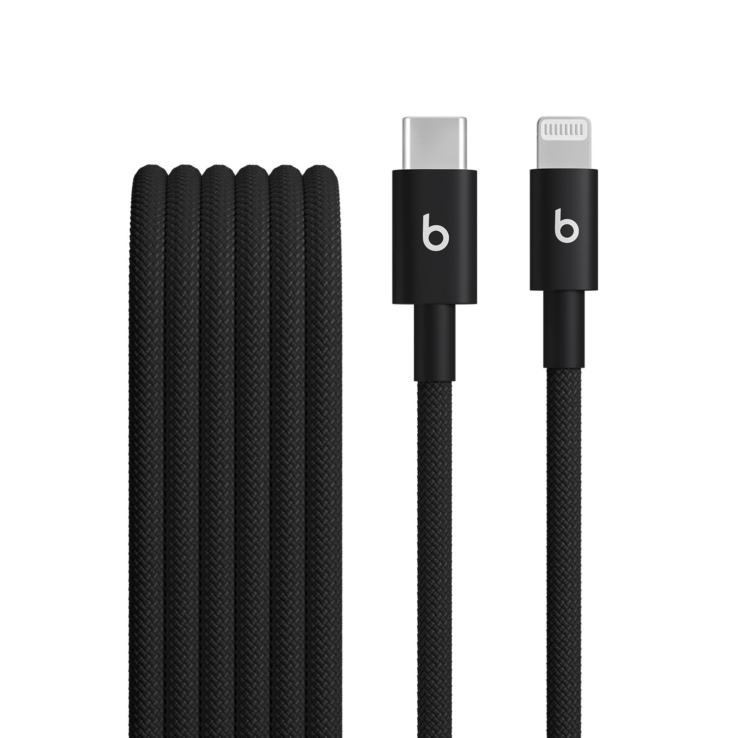 Beats USB-C to Lightning Woven Cable Fast Charging Durable/Tangle-Free Compatible Charger for Apple Devices w Lightning Ports (1