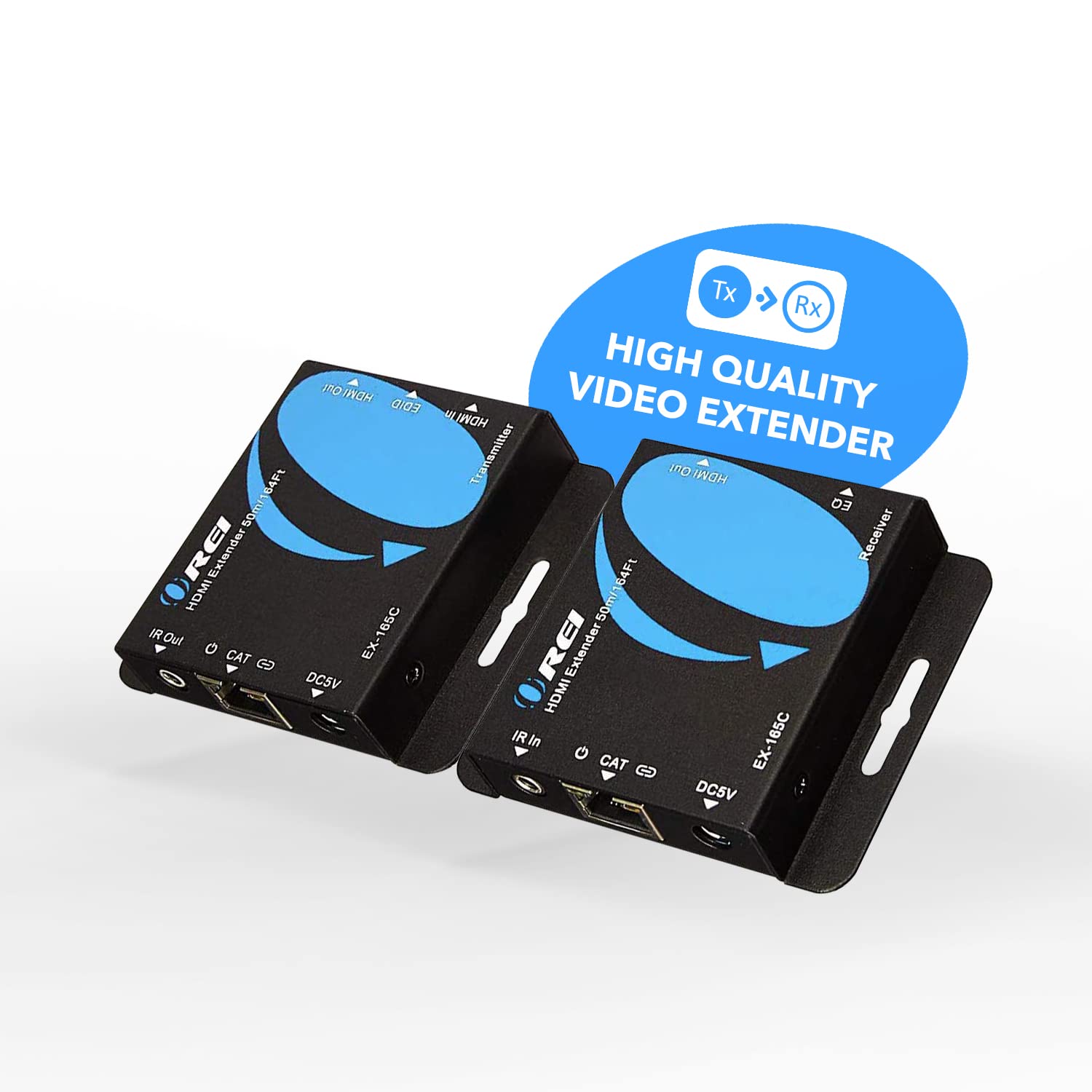 Orei 4K Hdmi Extender Over Ethernet Cat5/Cat6/Cat7 Up To 165 Feet At 1080@60Hz   Hdmi 1.4 & Hdcp 1.4 Compliant With One Way Ir P