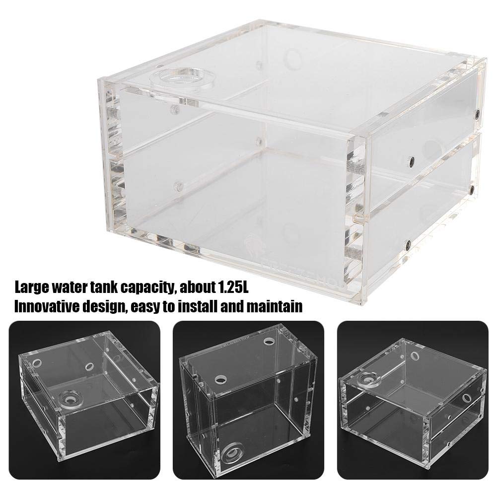 1.25L Acrylic Water Transparent Pc Cpu Water Block Gqsx Y3 Water Cooling Reservoir Radiator Computer Accessories