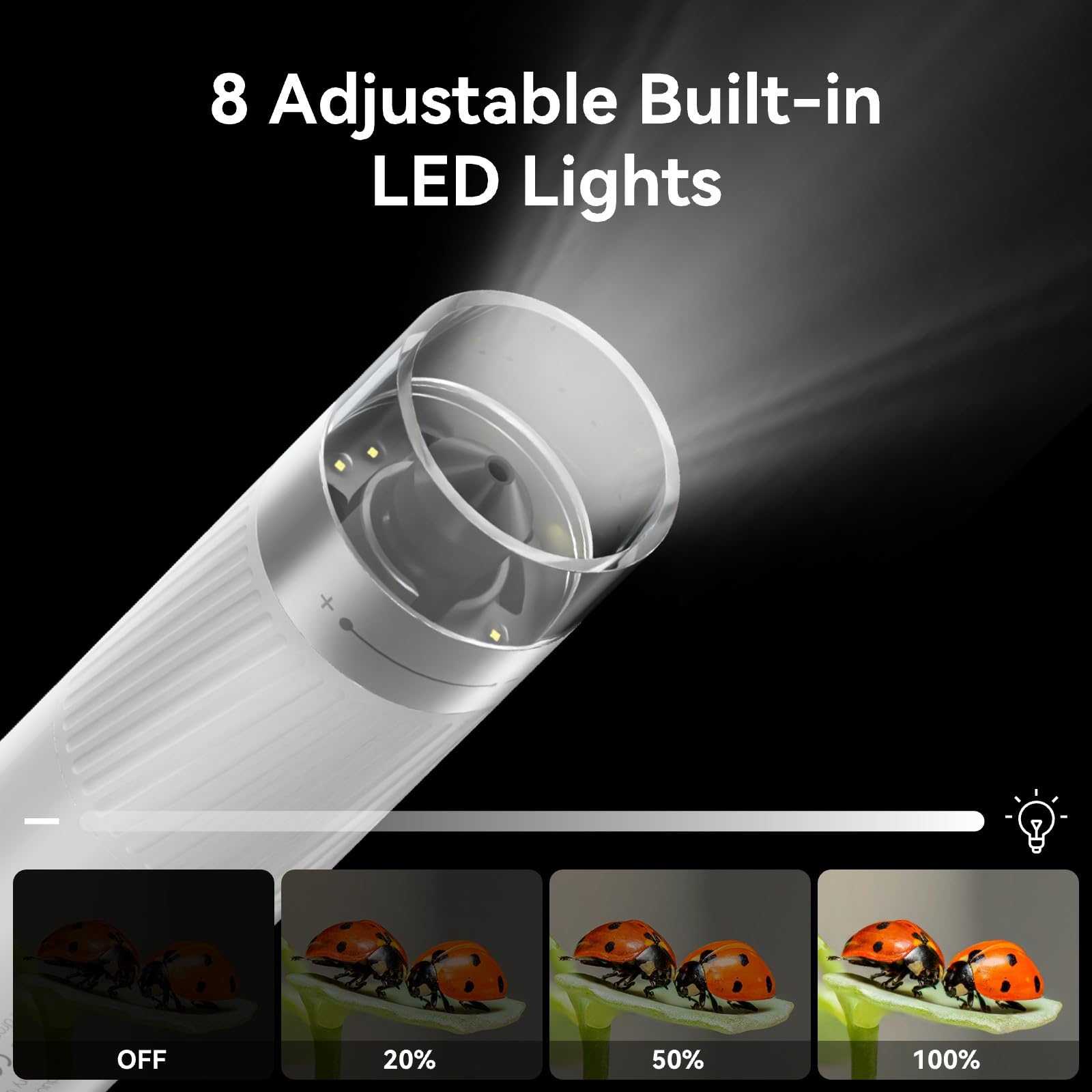 Mini Pocket Microscope For Kids Adults, Kids Microscope, Handheld Wireless Digital Microscope With Adjustable Led Lights Portabl