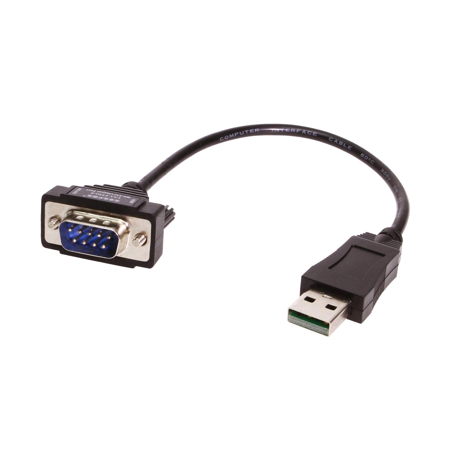 GearMo Windows 10, 7 64-bit Compatible USB to Serial Adapter RS232 DB9 Short 8 Inch Cable
