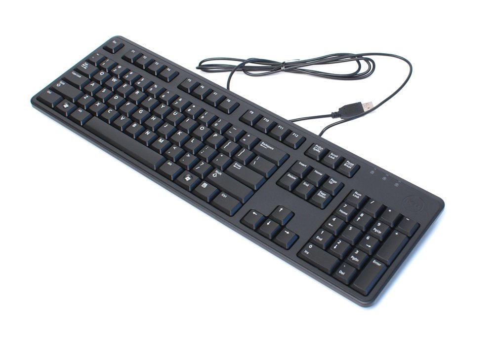 Dell 2Gr91 Slim Black Usb 104 Key Keyboard, With Fold Out Feet, For Desktop And Notebook Systems, Maybe Used On Any Computer Sys