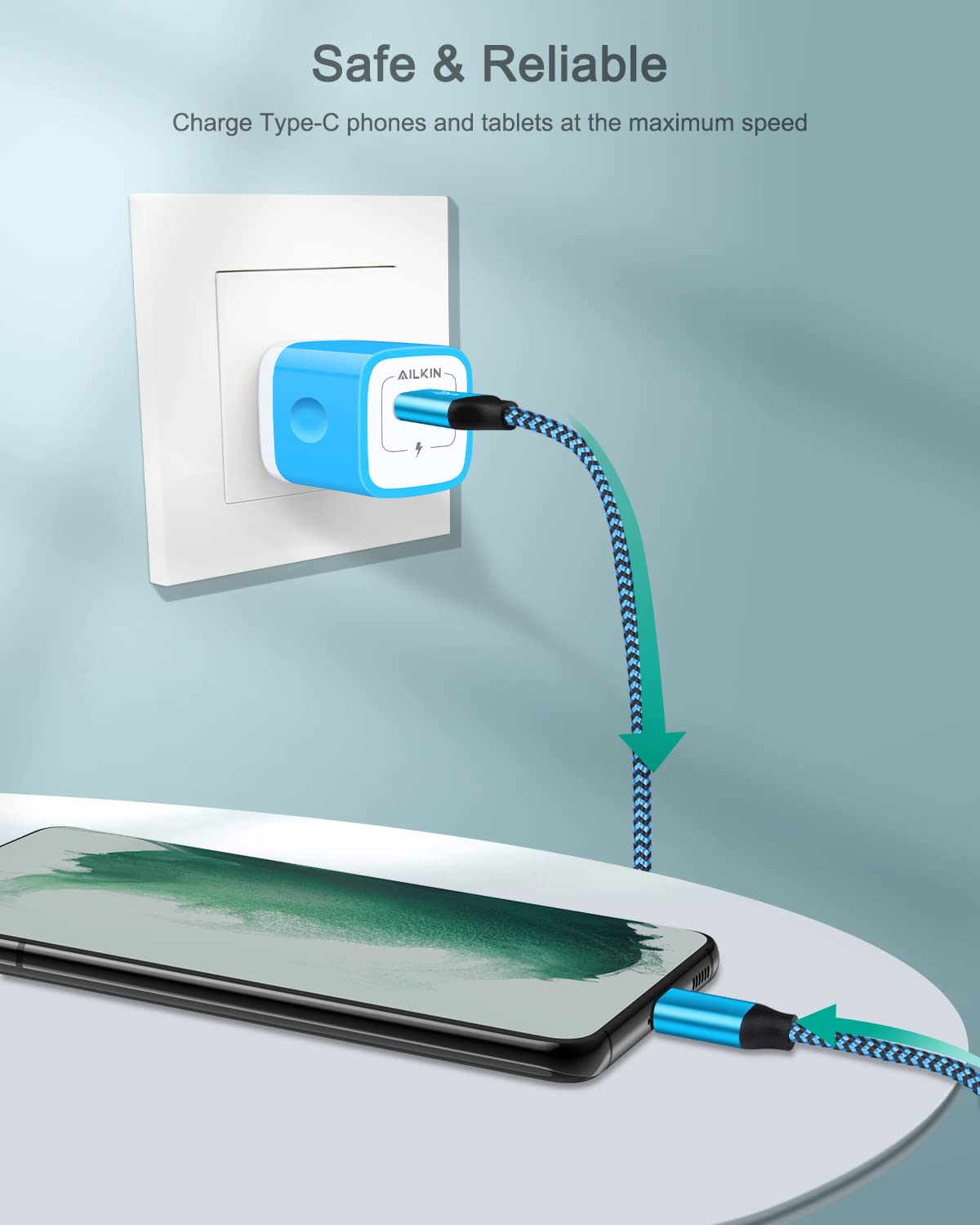 Android Charger, Usb C Fast Charging For Google Pixel 10 Pro Xl 9A 9 8 7 Pro, Samsung Galaxy S25 S24 S23 S22 Ultra A17+ Iphone 1