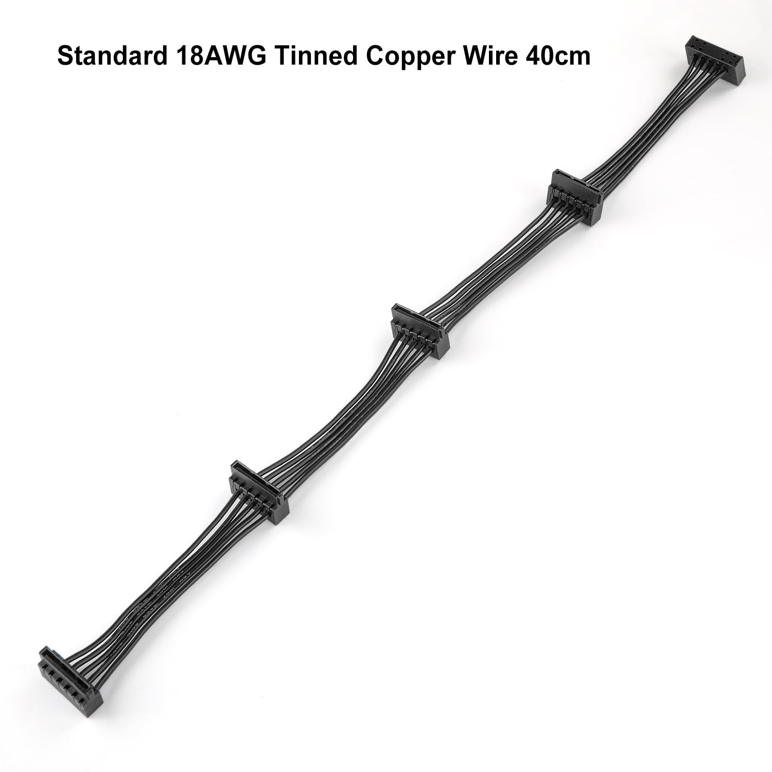 Joyjom Sata Power Splitter Cable: 15 Pin Sata To 4 Sata 4X Serial Ata Power Adapter Splitter Cable For Hdd Ssd Optical Drives Sa