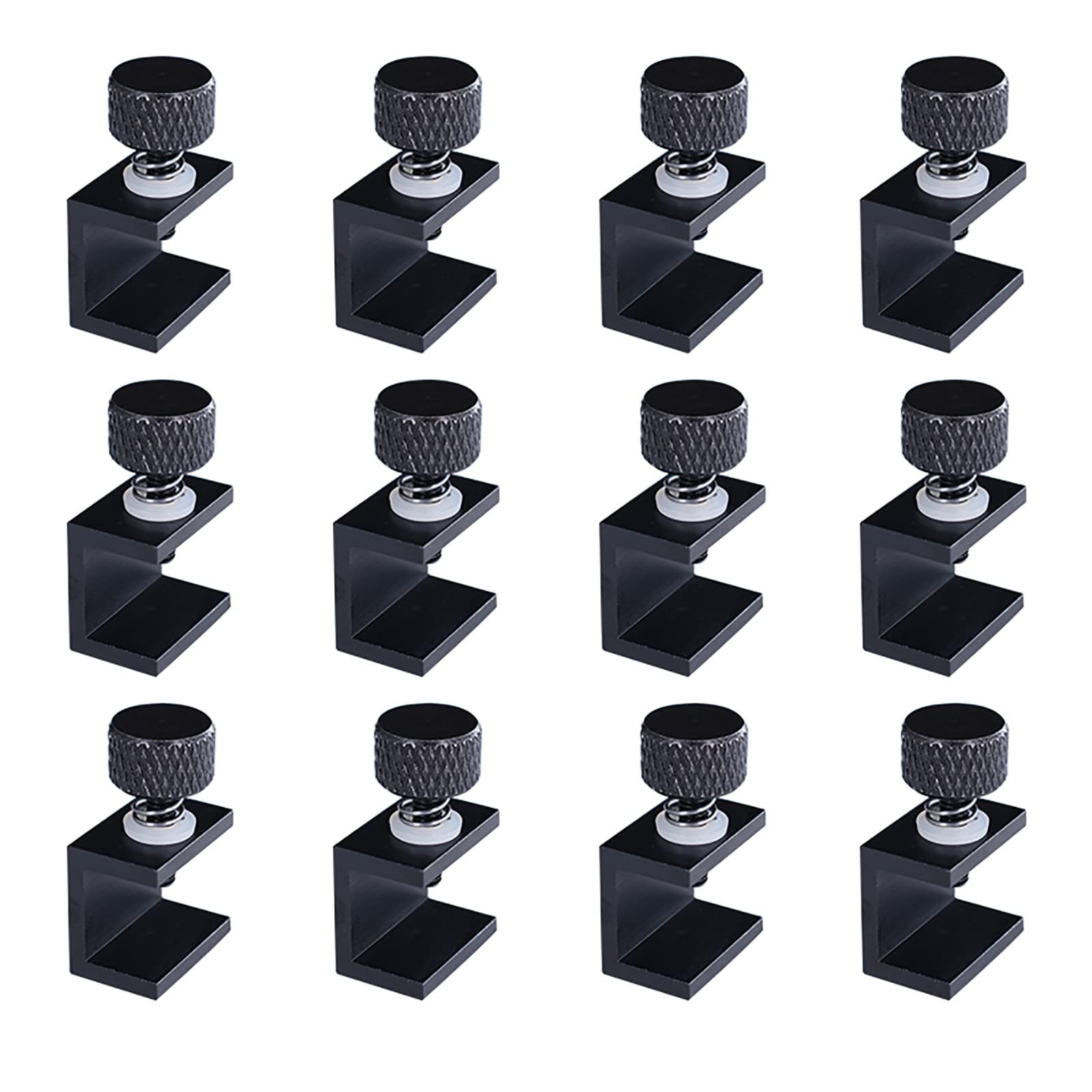 5Aplusreprap 3D Printer Bed Clips, 12Pcs Adjustable Ender 3 Glass Bed Clips For Creality Ender 3 Pro/V2/3S, Ender 5, Cr10/Cr10S