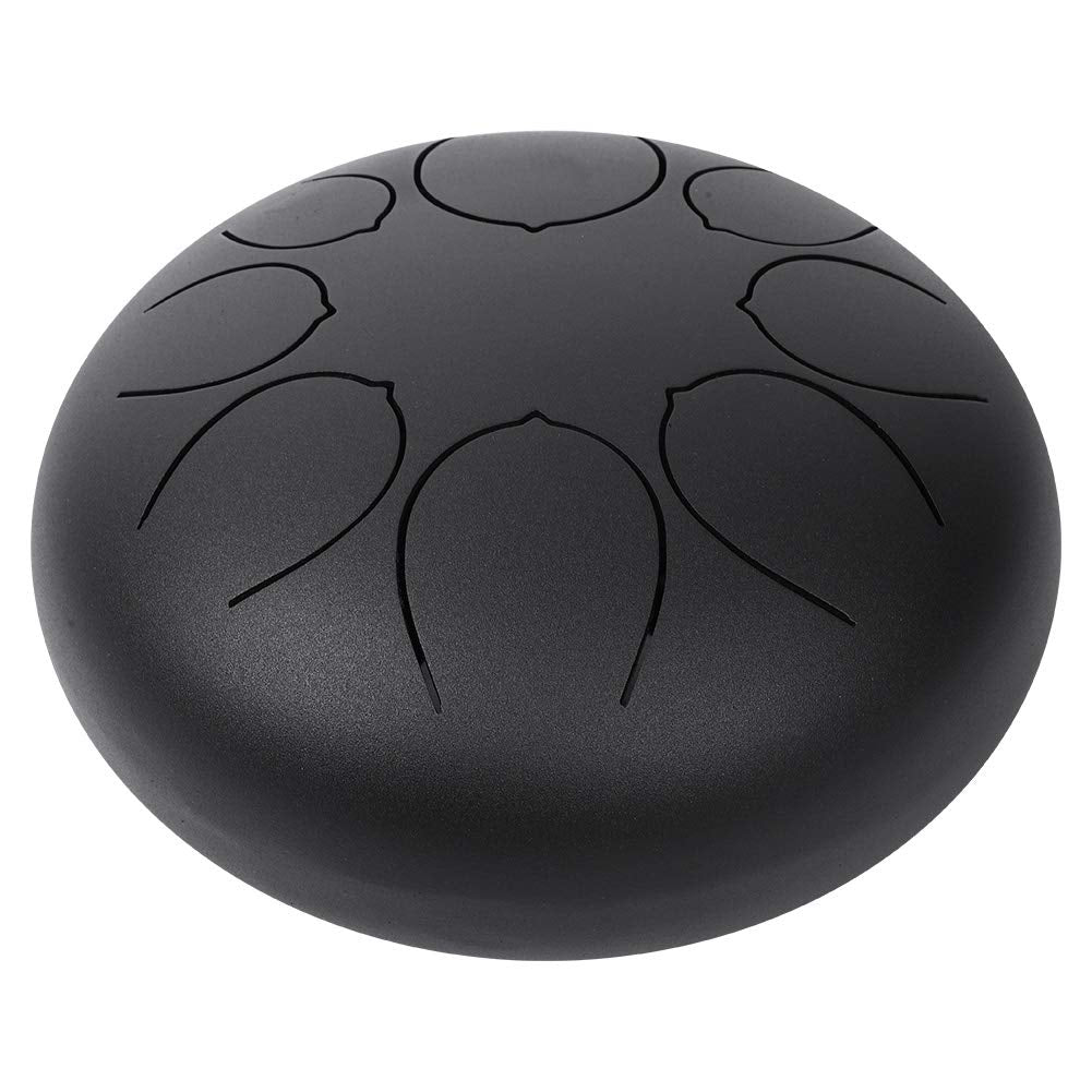 Steel Tongue Drum, Hang Drum Instrument 10inch 8 Tone Steel Drum Hand Drum Kettle Drum For Kids Adults Beginners For Home School Ba