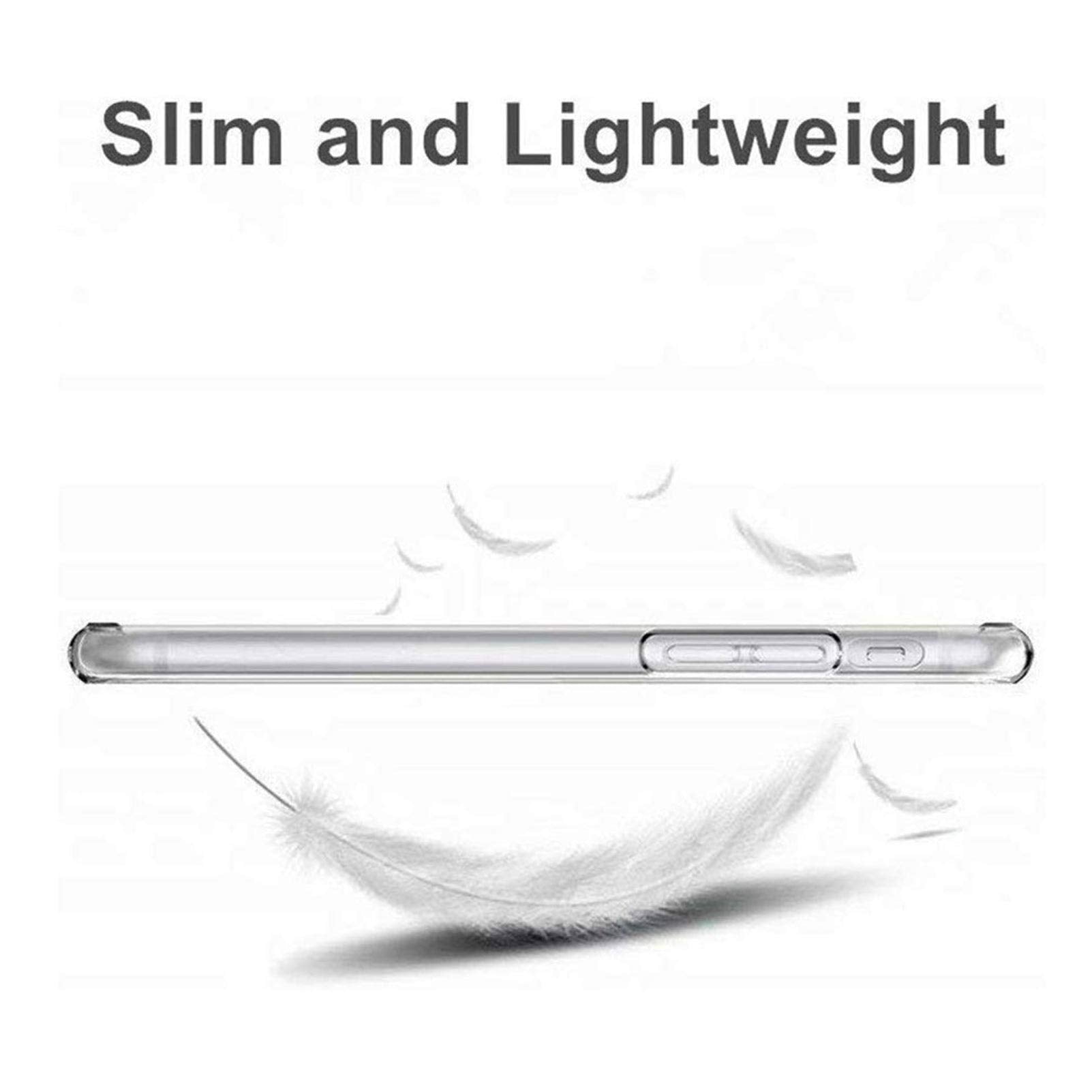 Aqgg For Ulefone Note 6 [6.10Inch] Case, Soft Silicone Bumper Shell Transparent Flexible Rubber Phone Protective Cases Tpu Cover