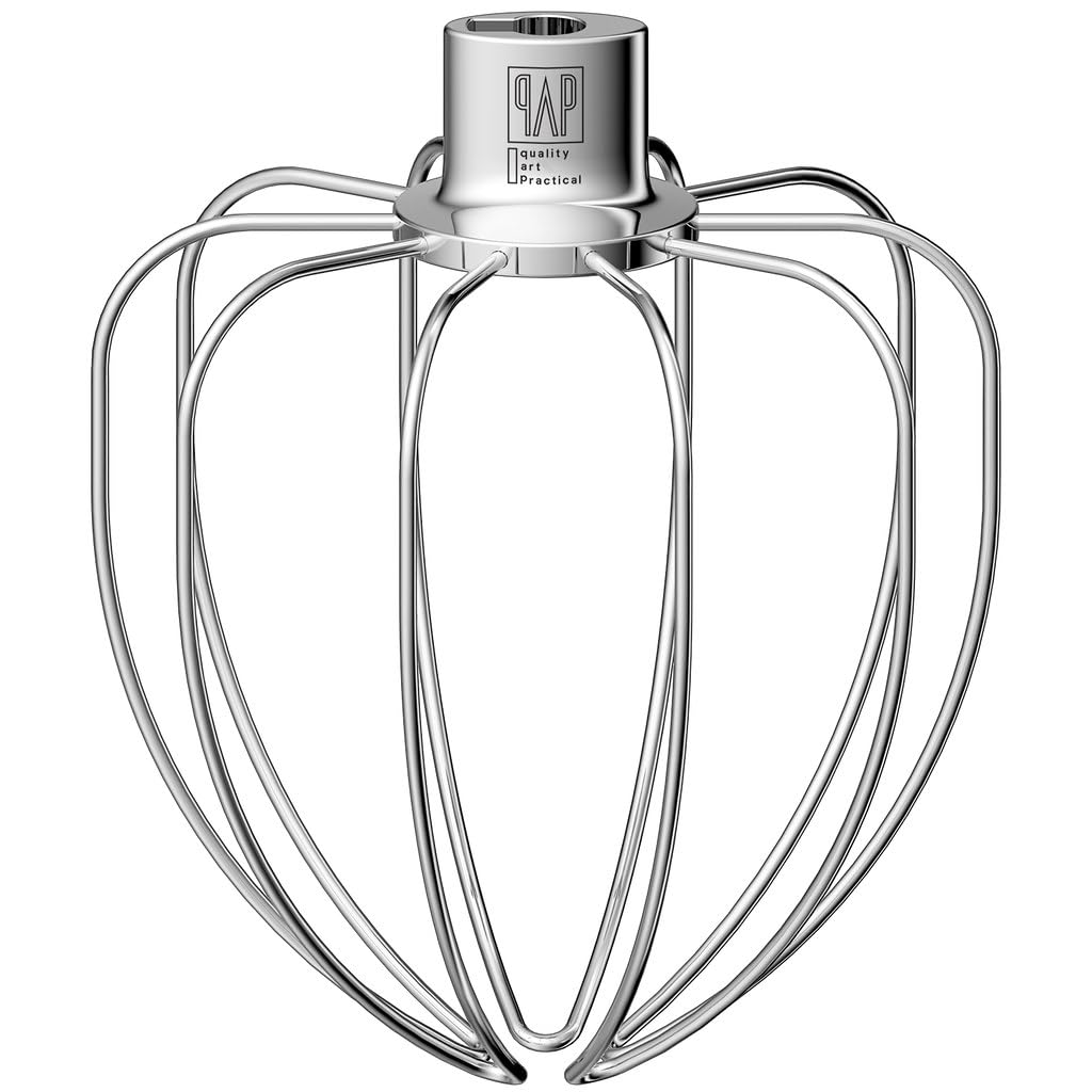 Heavy Duty Whisk Attachment For Kitchenaid 5Plus 6Qt Bowl Lift Stand Mixers  Extra Thick Stainless Steel Wire Whip For Fast Whip
