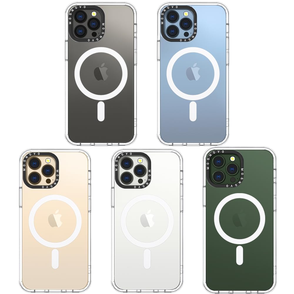 Mosnovo Case For Iphone 13 Pro Max, [Compatible With Magsafe] [Buffertech 6.6Ft Military Grade Drop Protection] [Anti Peel Off T