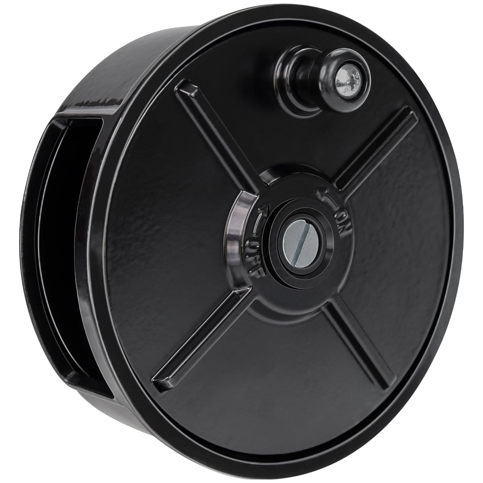 Tie Wire Reel Coil Holder Wheel,6.25 Lightweight Aluminum Tie Wire Reel Wheel with Rewind Knob&Built-in Belt Loops,Left Handed a
