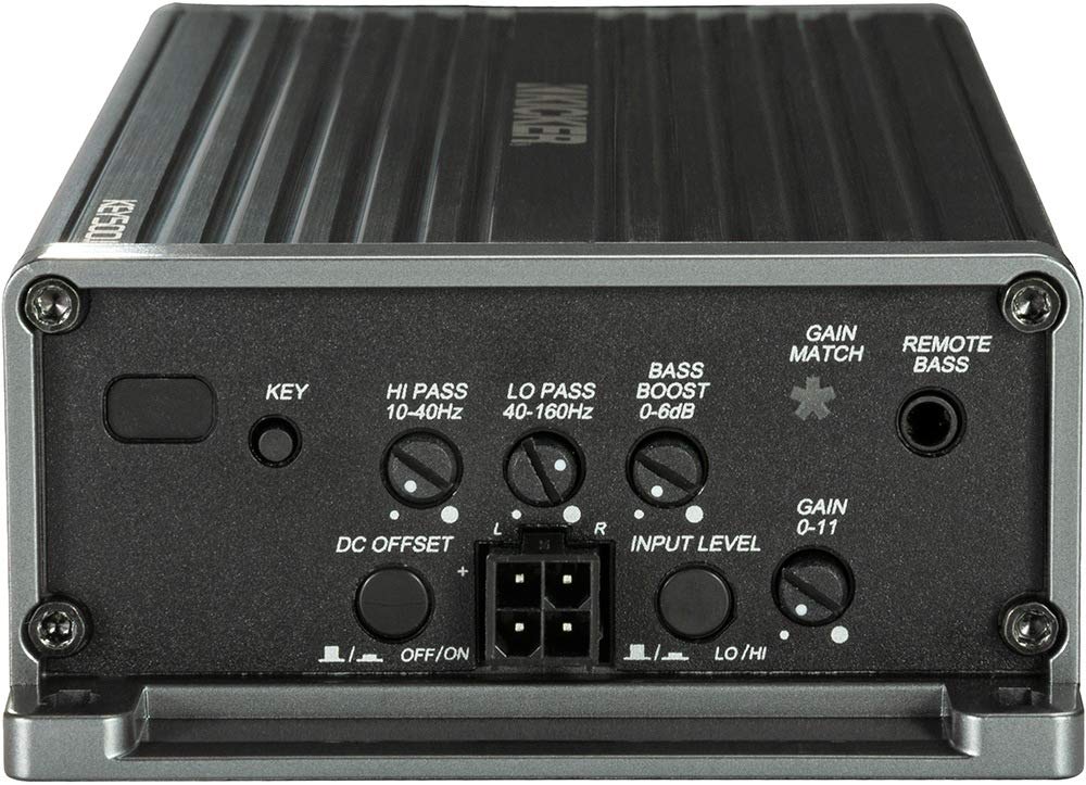 Kicker Key5001 500W Mono Amplifier W/Bass Revealer Processor Smart Amp 47Key5001