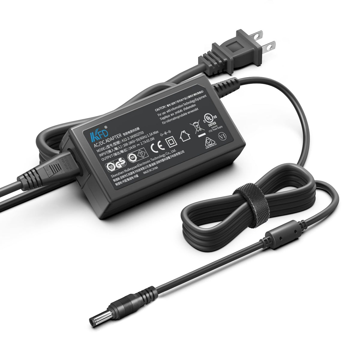 Kfd 24V Ac Adapter Charger For Logitech G920 G29 G25 G27 G923 G940 Driving Force Gt Racing Wheel, Powerfit Pl1911 Foot Massager,