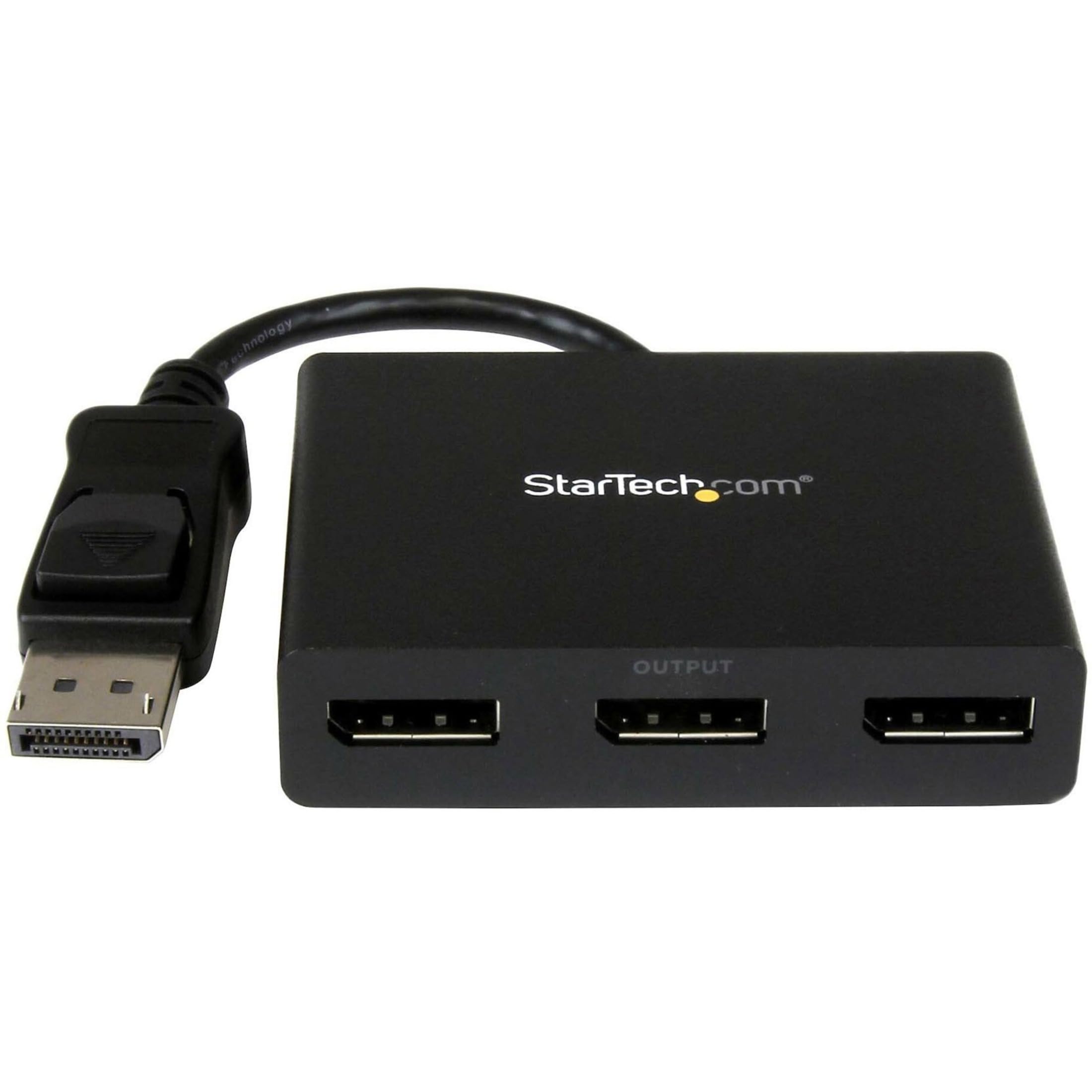 Startech.Com 3 Port Multi Monitor Adapter   Displayport 1.2 Mst Hub   Dual 4K 30Hz & 1X 1080P   Video Splitter For Extended Desk