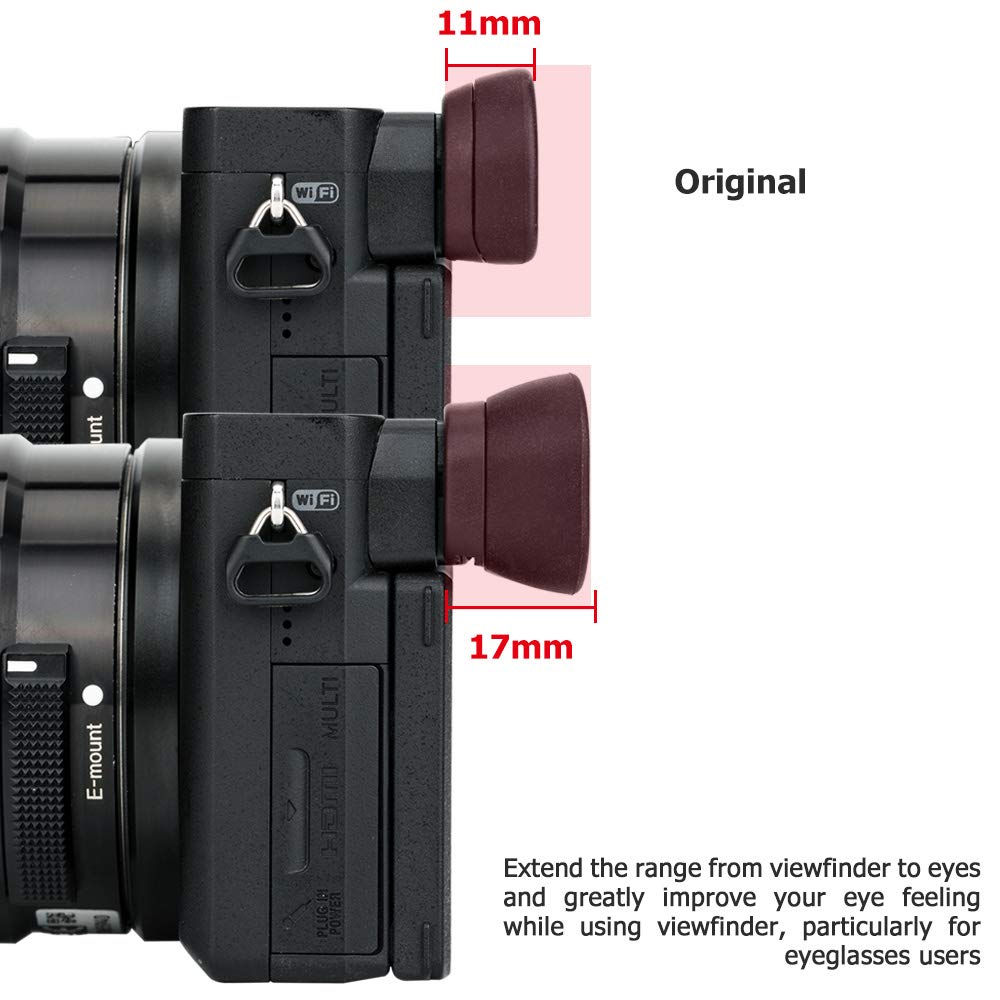Soft Silicon Camera Viewfinder Eyecup Eyepiece Eyeshade For Sony A6600 A6500 A6400 Eye Cup Protector Replaces Sony Fda Ep17
