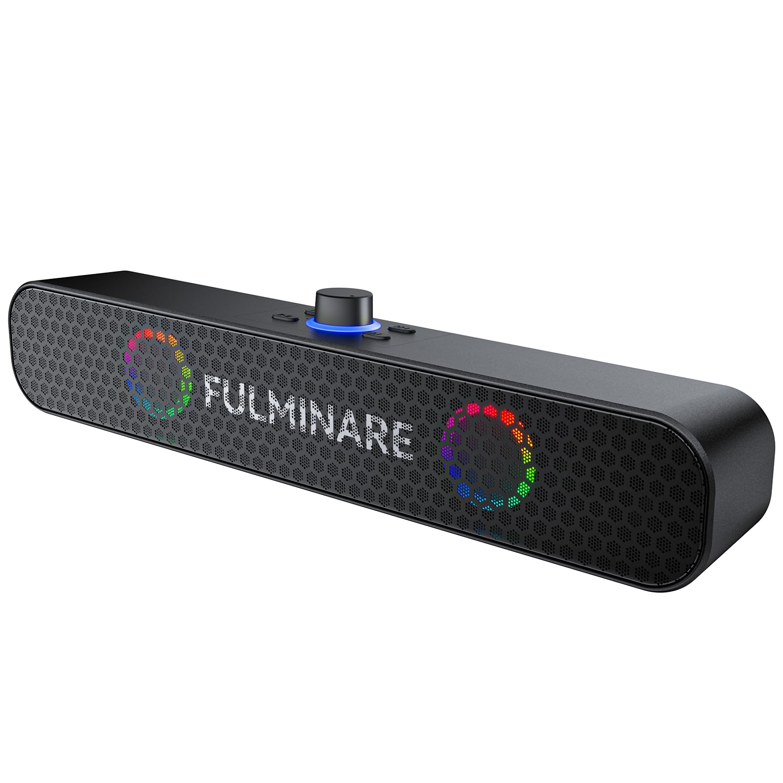 Fulminare Bluetooth Speaker With 10W Hd Sound, Portable Speaker Up To 15H Playtime, Aux&Tf Card&Usb Input, Led Lights, Speakers