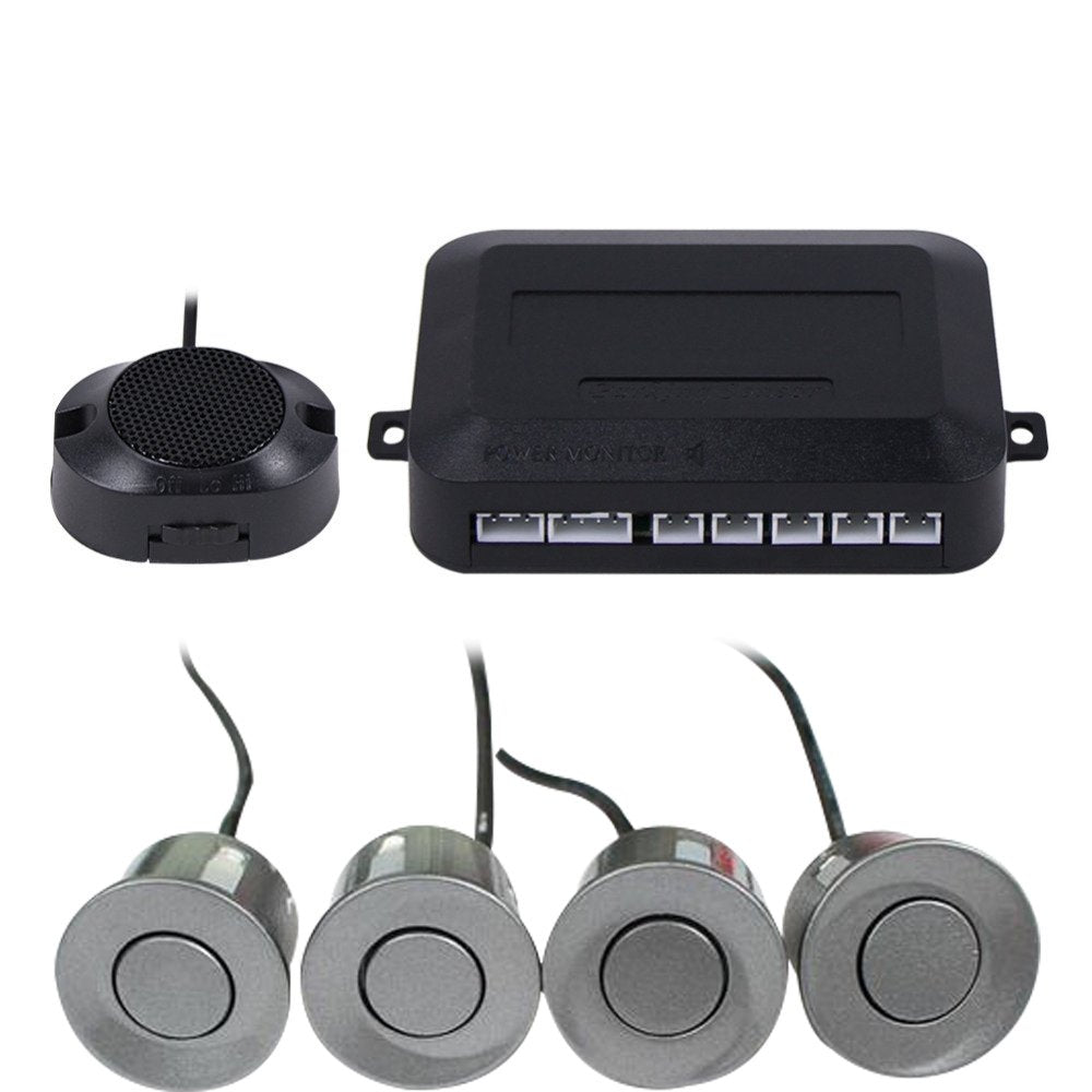 Frostory Car Reverse Backup Parking Sensor Radar System, Buzzer beeps, Detection Distance:30~150CM, Waterproof Sensors (22mm dia