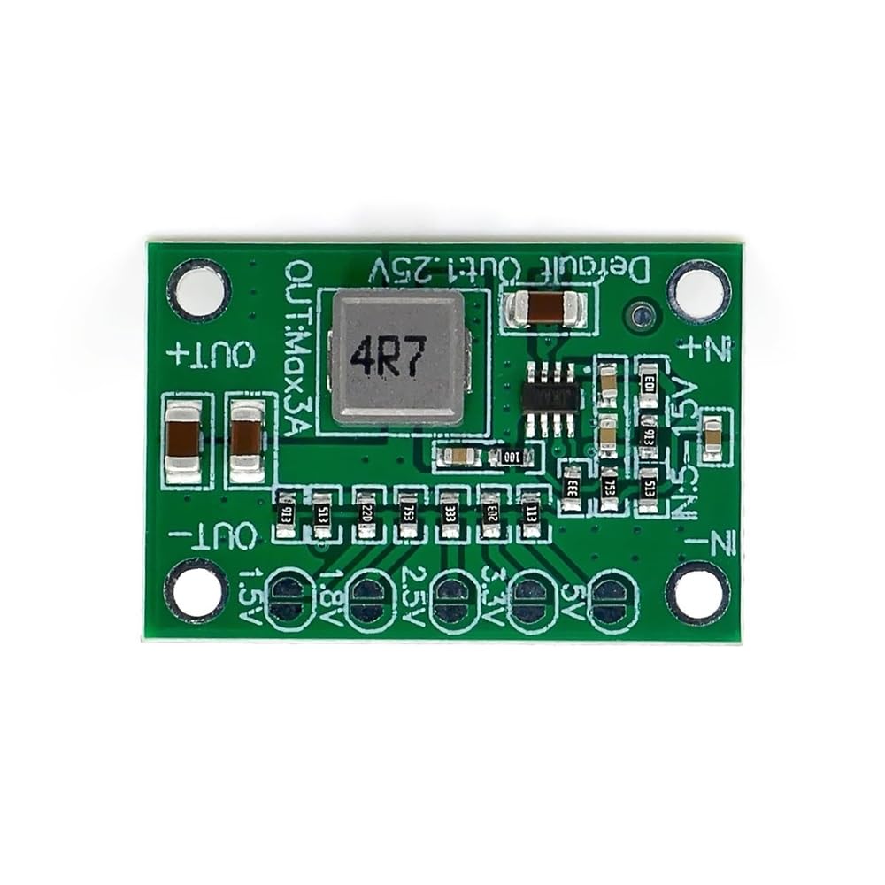 Koobook 5Pcs Dc Dc Step Down Power Module 5 16V To 1.25V/1.5V/1.8V/2.5V/3.3V/5V 3A Adjustable Buck Voltage Converter Board