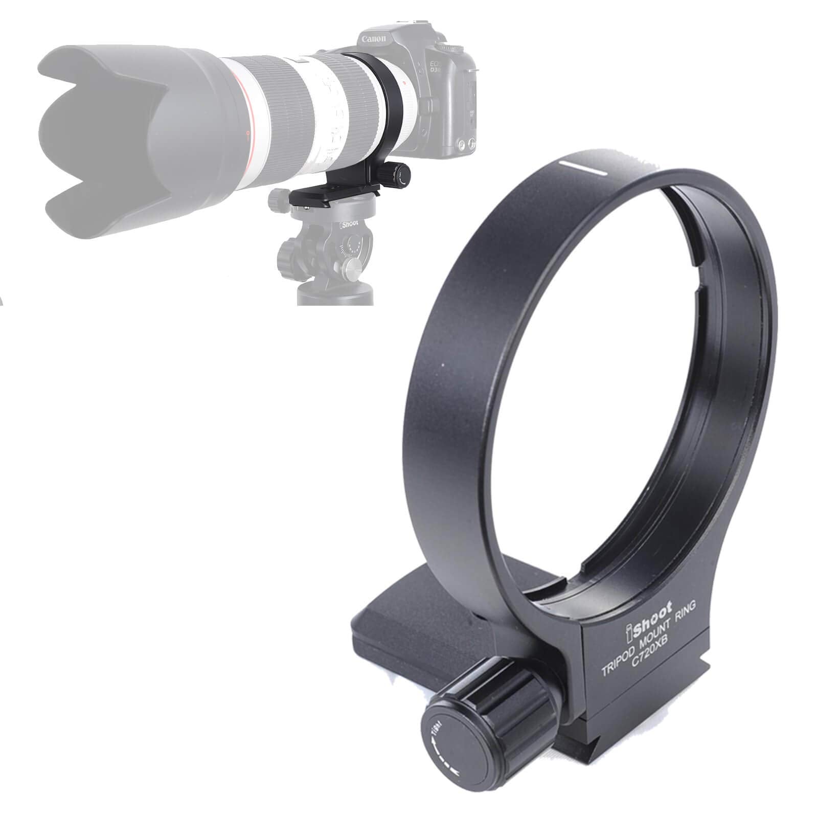Ishoot 78Mm Tripod Mount Ring B(W) Lens Collar Support For Canon Ef 70 200Mm F/2.8L Usm/Is Usm/Is Ii Usm/Iii Usm, Ef 100 400Mm F