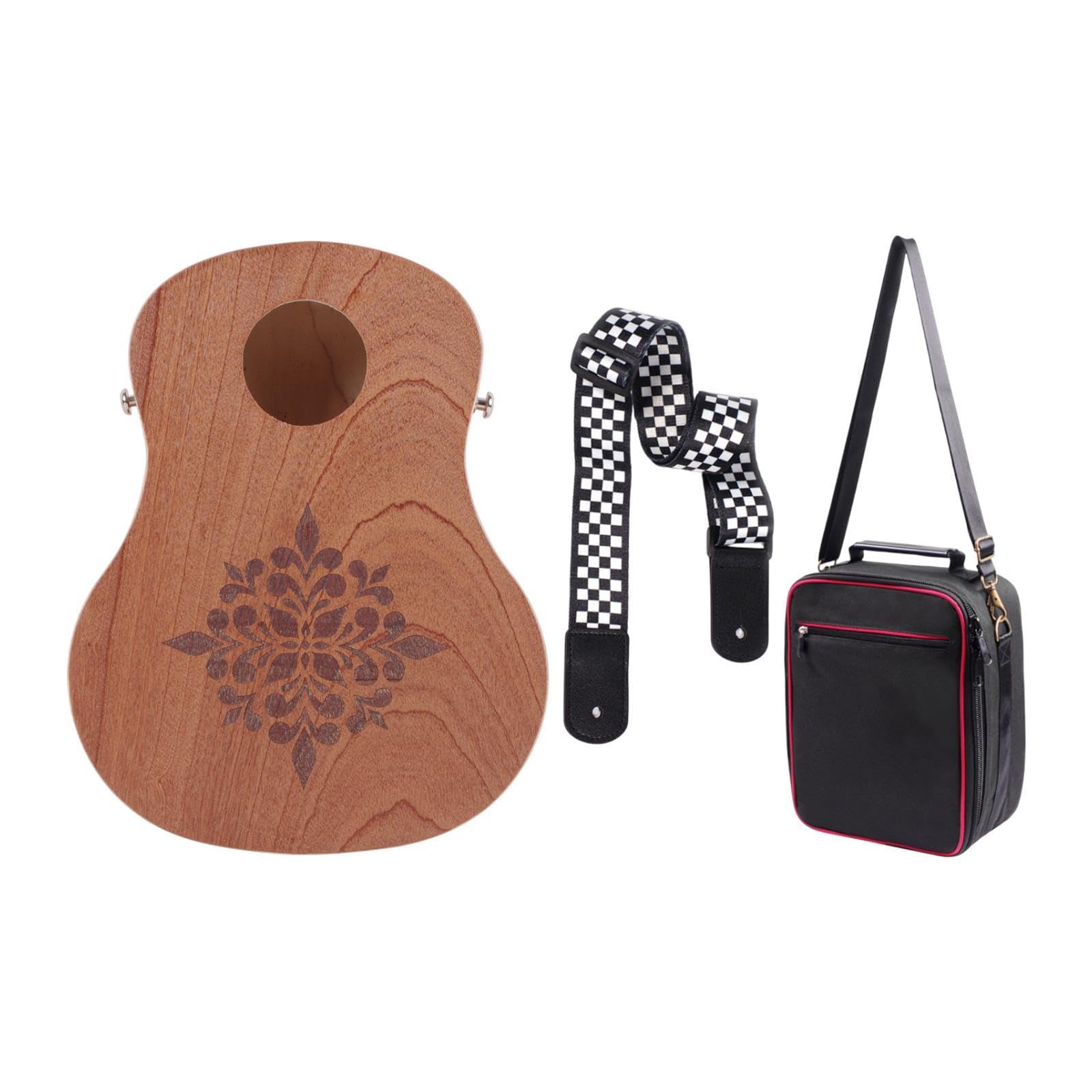 ATORSE Portable Cajon Drum Travel Cajon Drum for Music Show Playing Performance