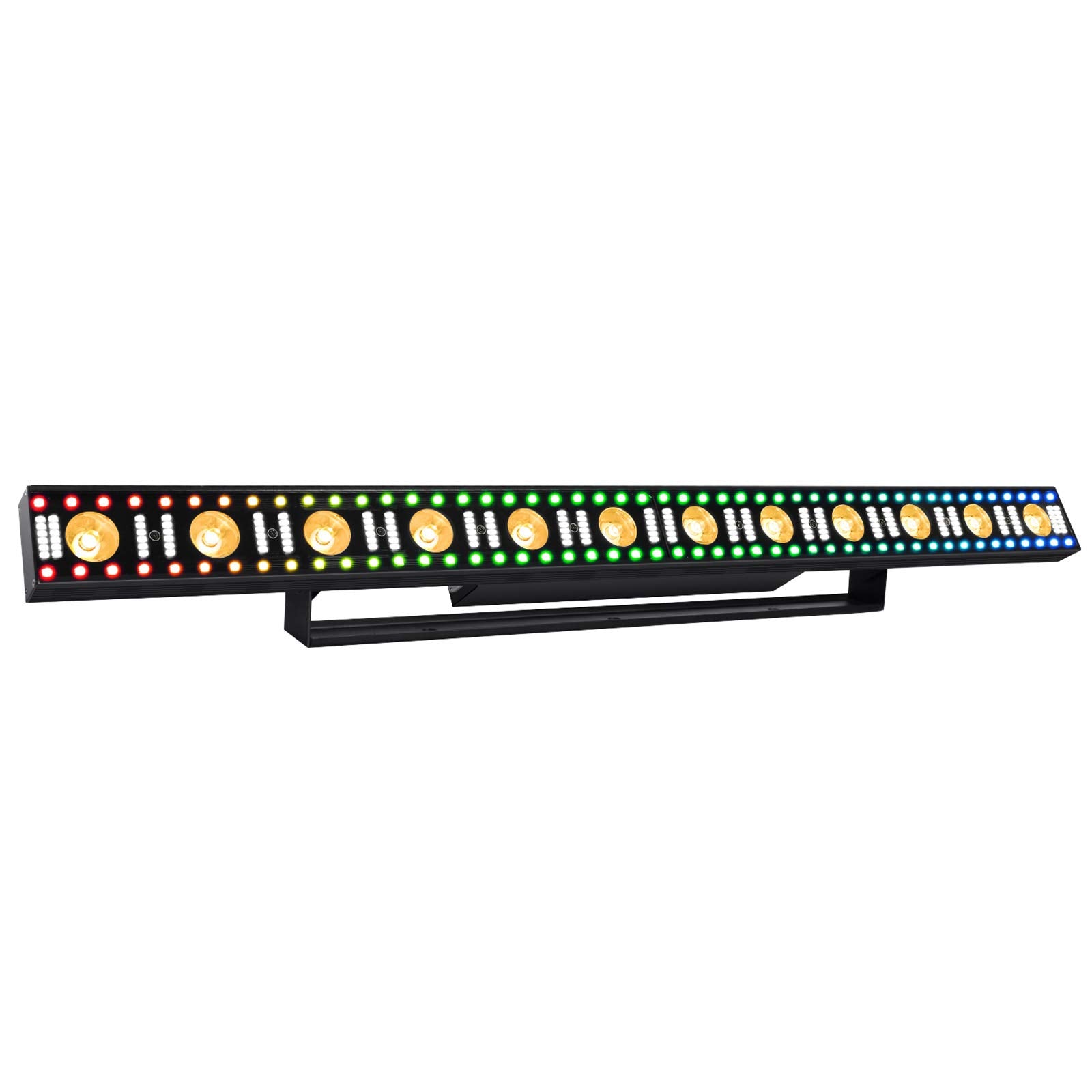 Lalucenatz Led Stage Wash Light Bar   40In 100W Dj Light Bar 3In1 Rgb Led Strobe Beam Lighting Effects Aluminum Alloy Dmx Contro