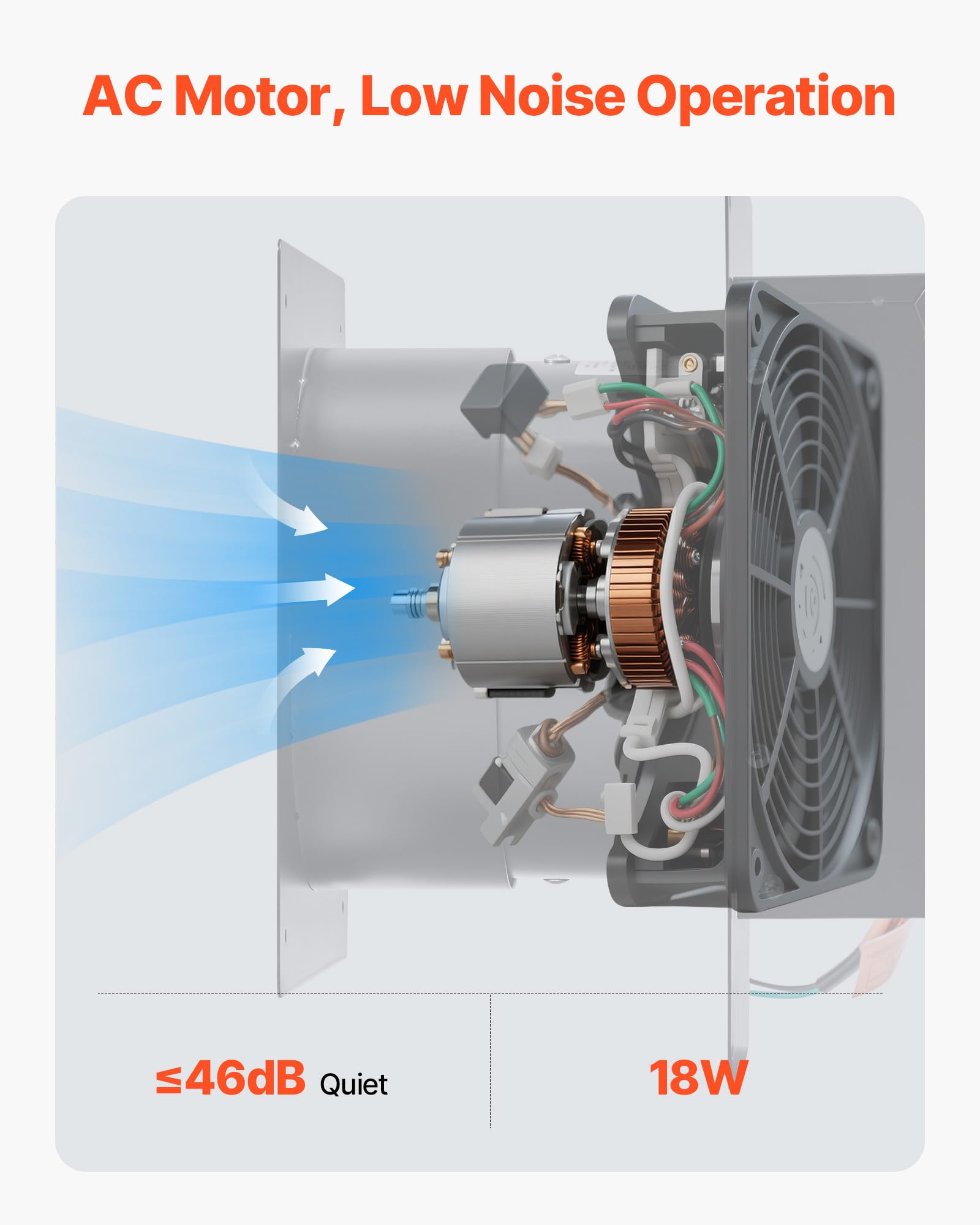 Vevor Through-The-Wall Ventilation Fan With Cover, 205 Cfm, 7-Inch Diameter Exhaust Fan Hose, Adjustable Duct For Kitchen, Livin