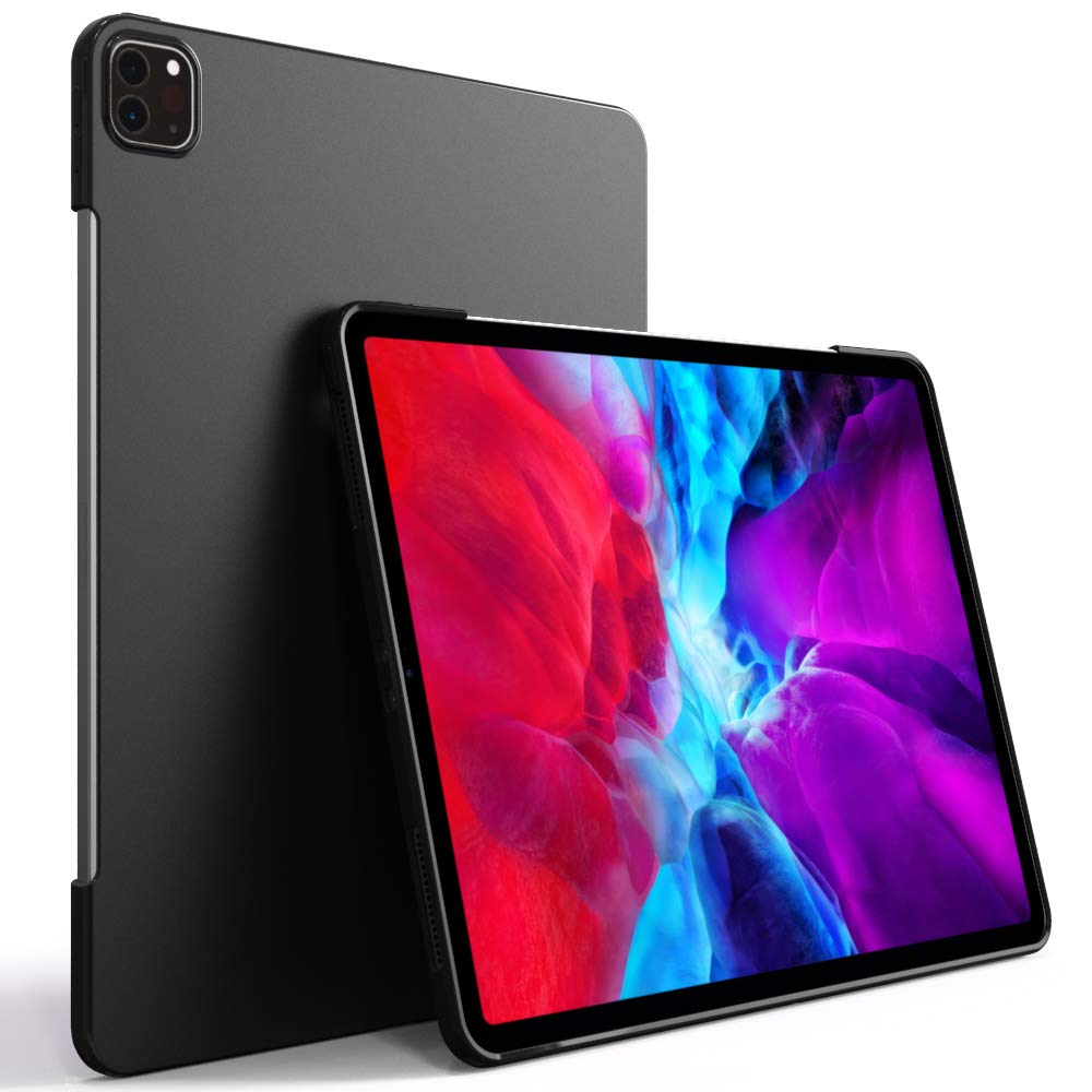 Puxicu Case for iPad Pro 12.9-Inch (2018/2020 Released 3th / 4th Generation), Slim Design Matte Rubber Soft TPU Protective Cover