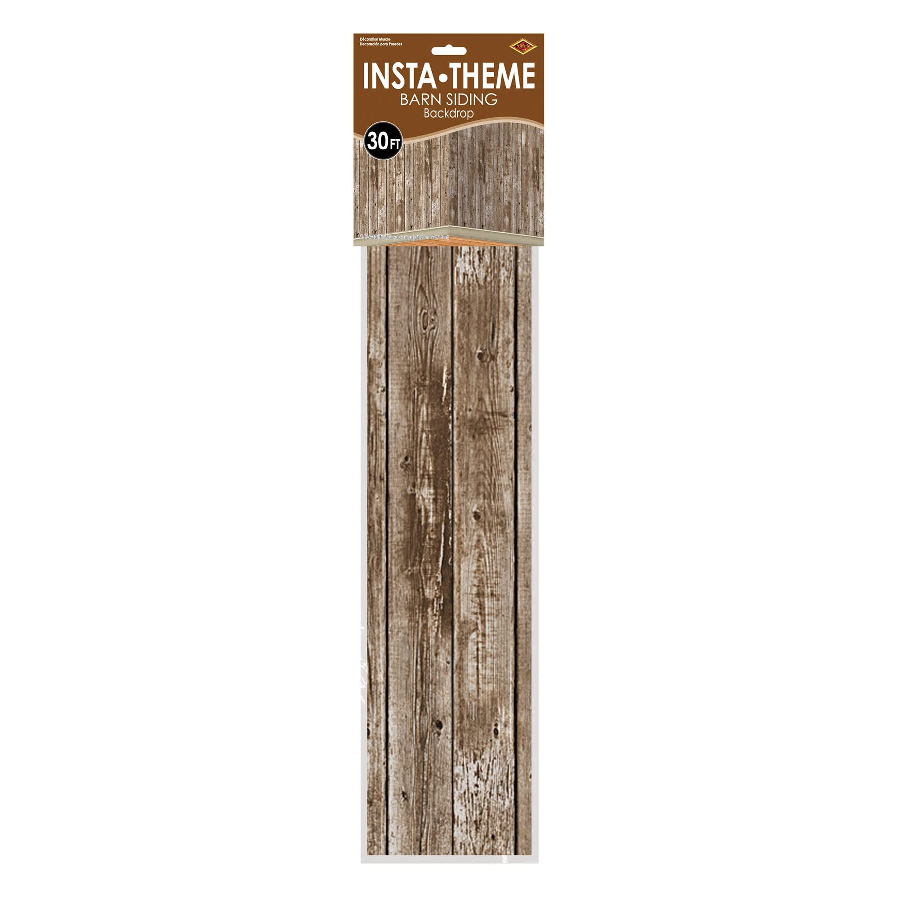 Beistle Barn Siding Backdrop 1 Pkg