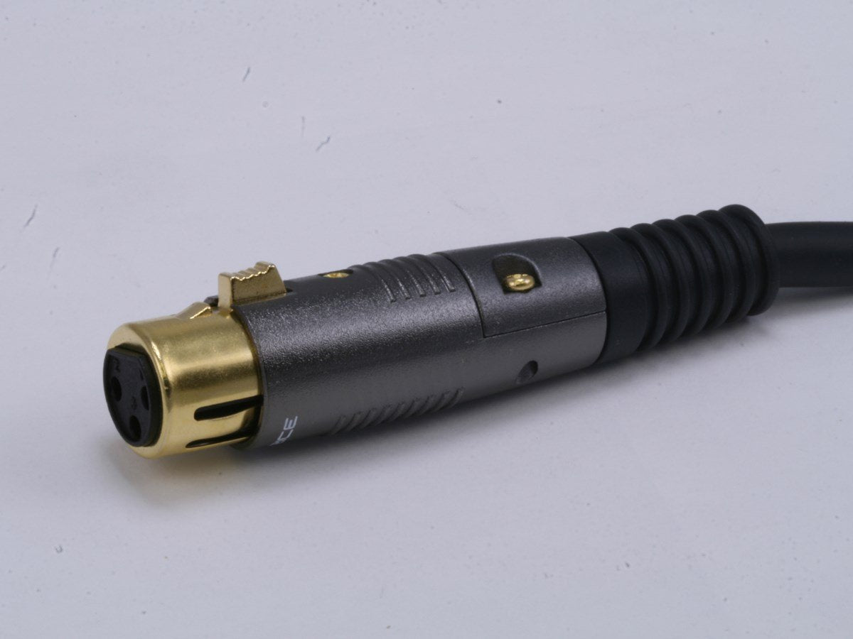 Monoprice Xlr Male To Xlr Female Cable   1.5 Feet   Black, 16Awg, Gold Plated Copper Wire Conductors   Premier Series