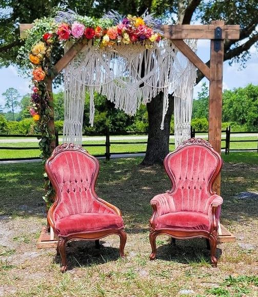 S.N.Handicrafts Macrame Large Curtain Bohemian Boho Decoration Backdrop Wedding Wall Hanging (75X85)