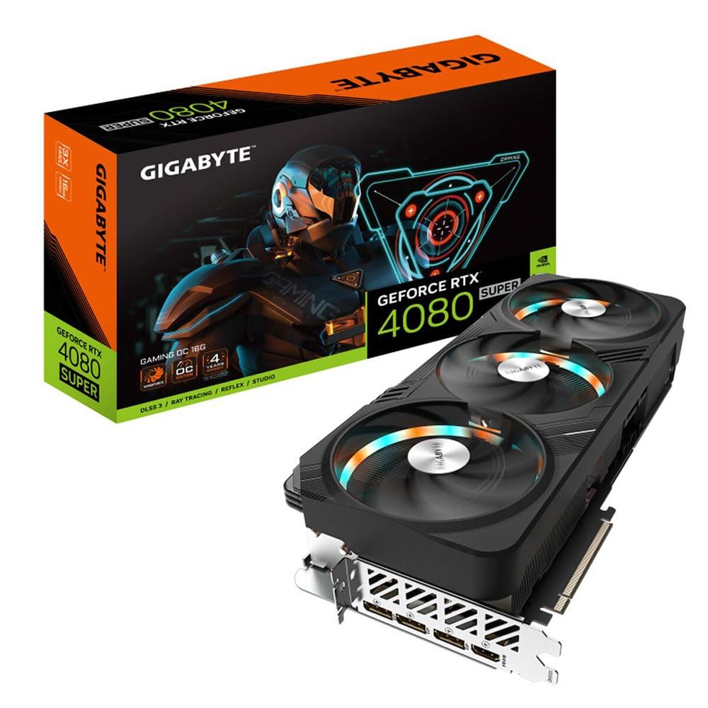 Gigabyte GeForce RTX 4080 Super Gaming OC Graphics Card - 2595MHz Core, 16GB GDDR6X 23000MHz 256-bit Memory, PCI-E 4.0, 3X DP 1.