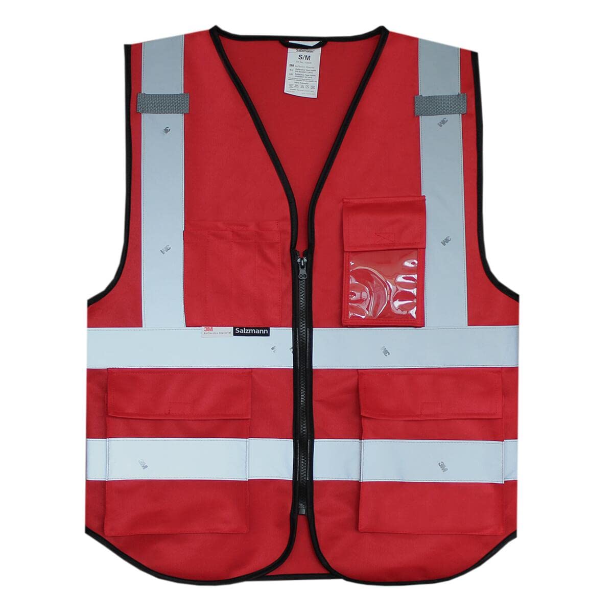 Salzmann 3M Multi Pocket Working Vest   Reflective Vest   Made With 3M Reflective Material