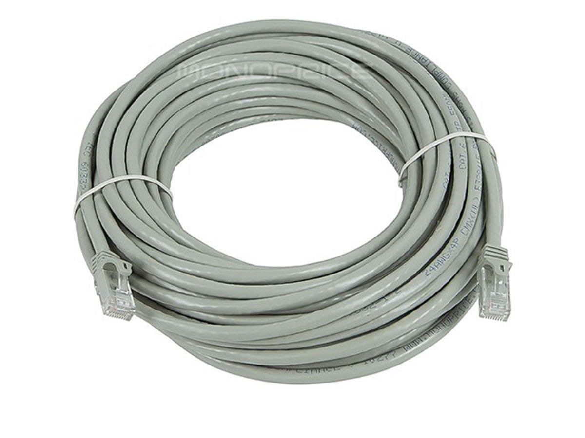 Monoprice Cat6 50Ft Gray Patch Cable Utp 24Awg 550Mhz Pure Bare Copper Snagless Rj45 Flexboot Series Ethernet Cable