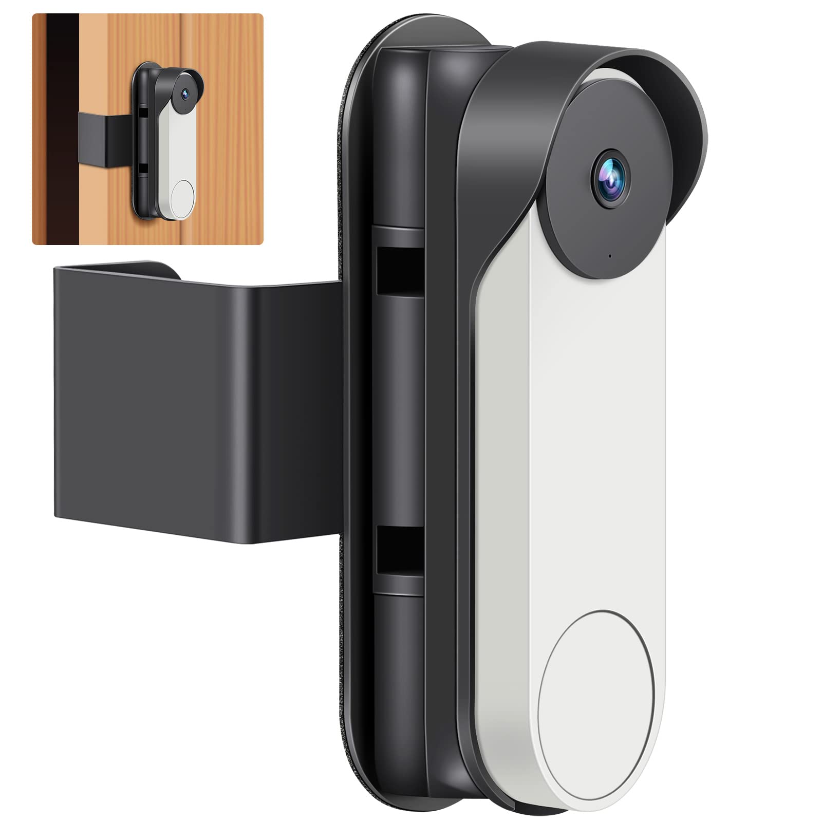 Google Video Doorbell Mount No Drill For Google Doorbell Camera Door Holder Cover Adjustable Mounting Bracket, Google Doorbell S