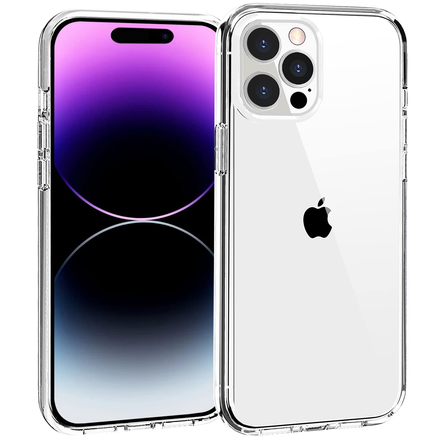 Tenoc Phone Case Compatible With Iphone 14 Pro Max, Clear Case Shockproof Protective Bumper Slim Cover For 6.7 Inch